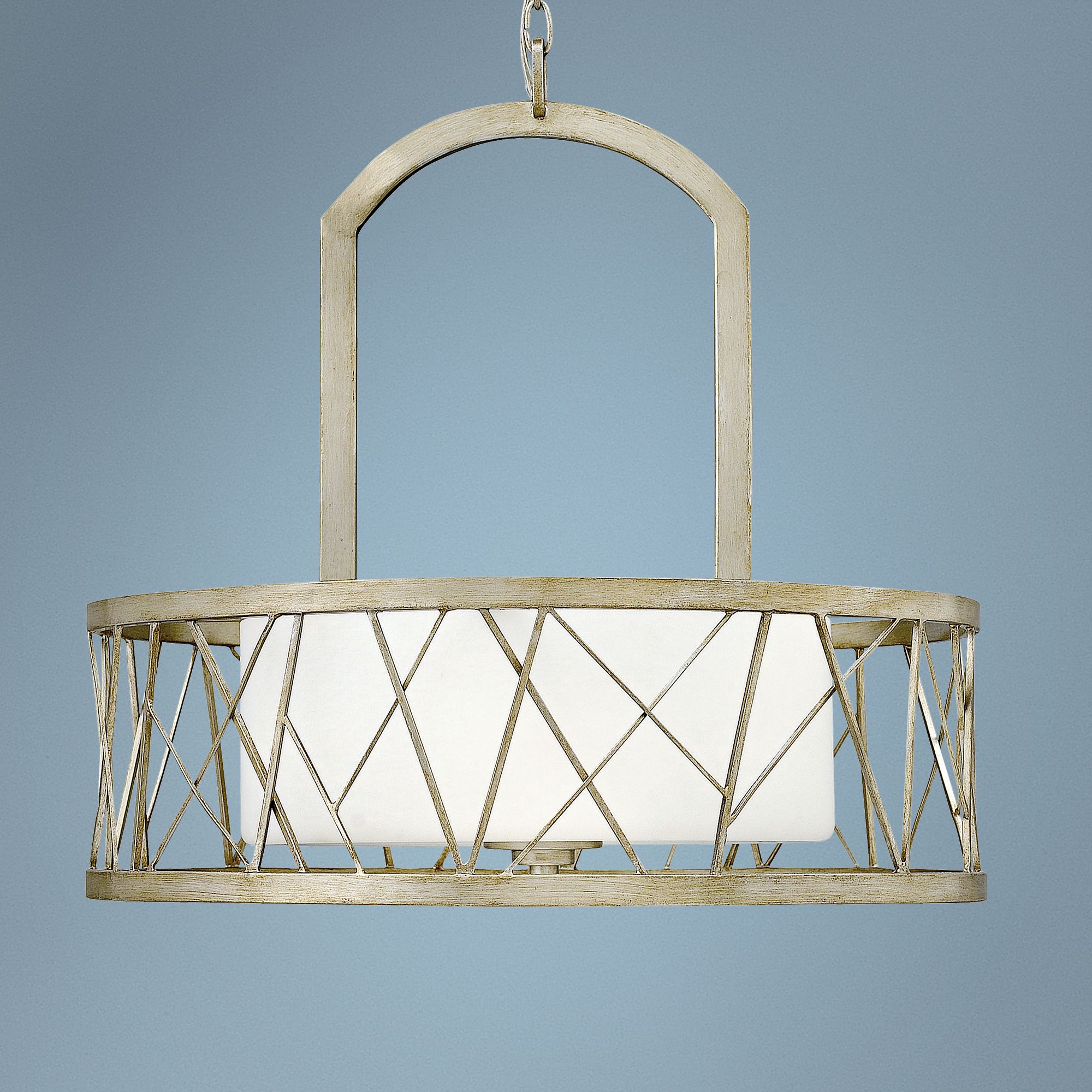 Fredrick Ramond Nest 24" Wide Silver Leaf Chandelier