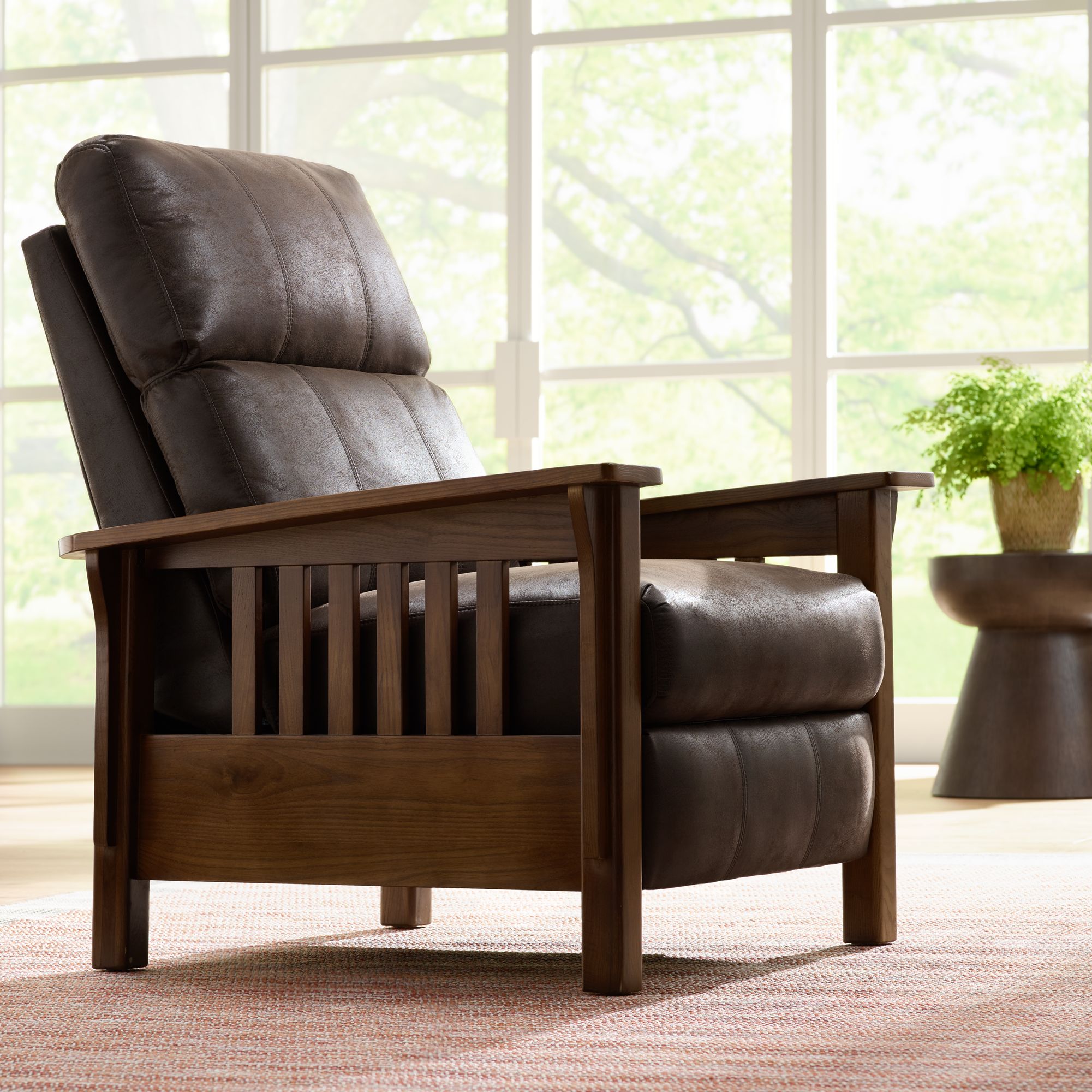 Evan Palance Dixie Espresso 3-Way Recliner Chair