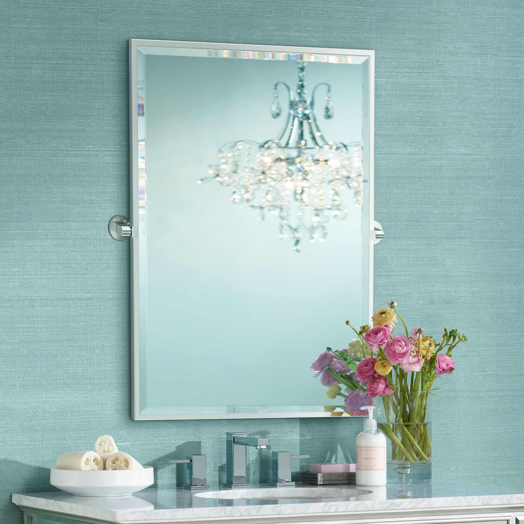 Gatco Zone Chrome 28" x 32 1/2" Rectangular Wall Mirror