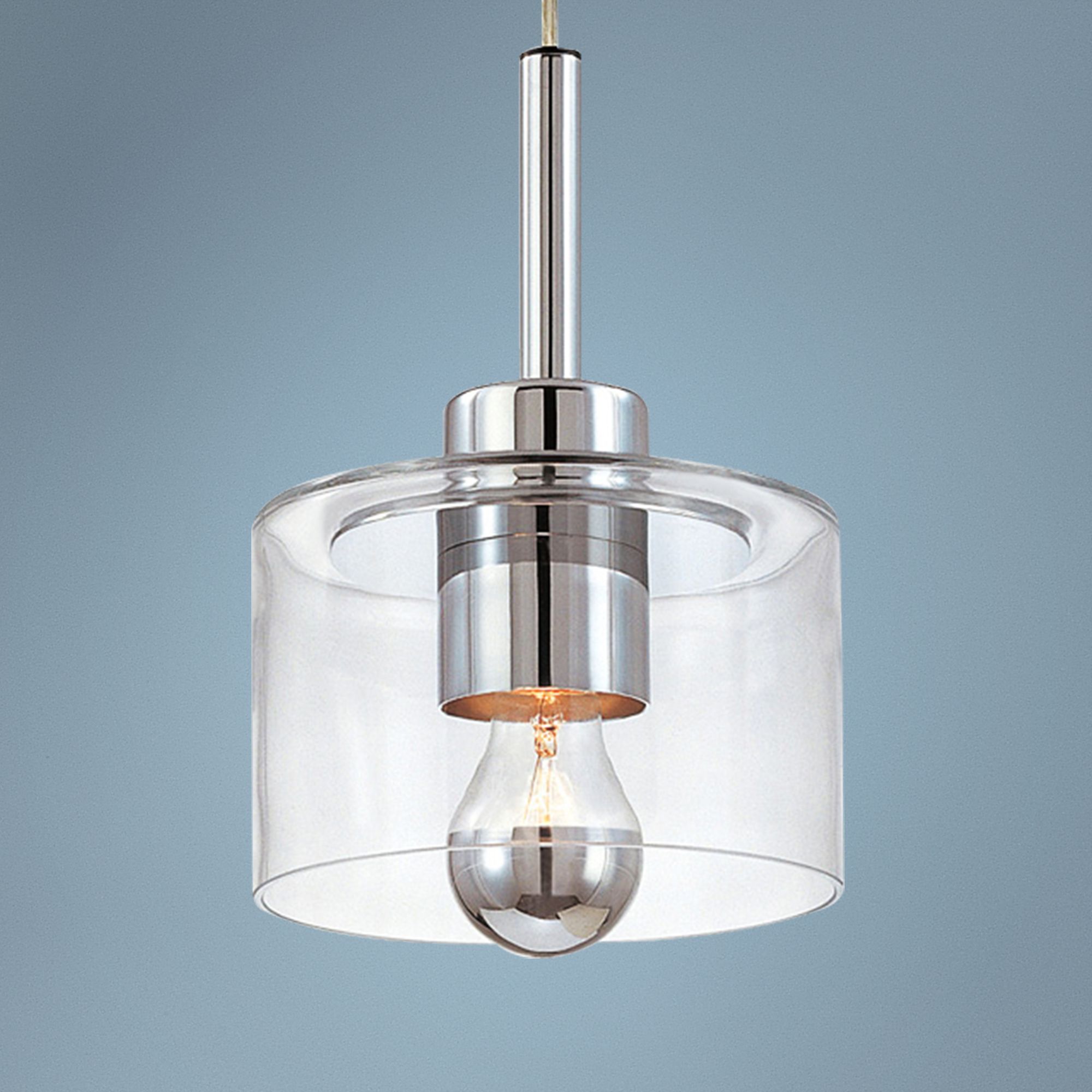 Sonneman Transparence 7"W Polished Chrome Mini Pendant