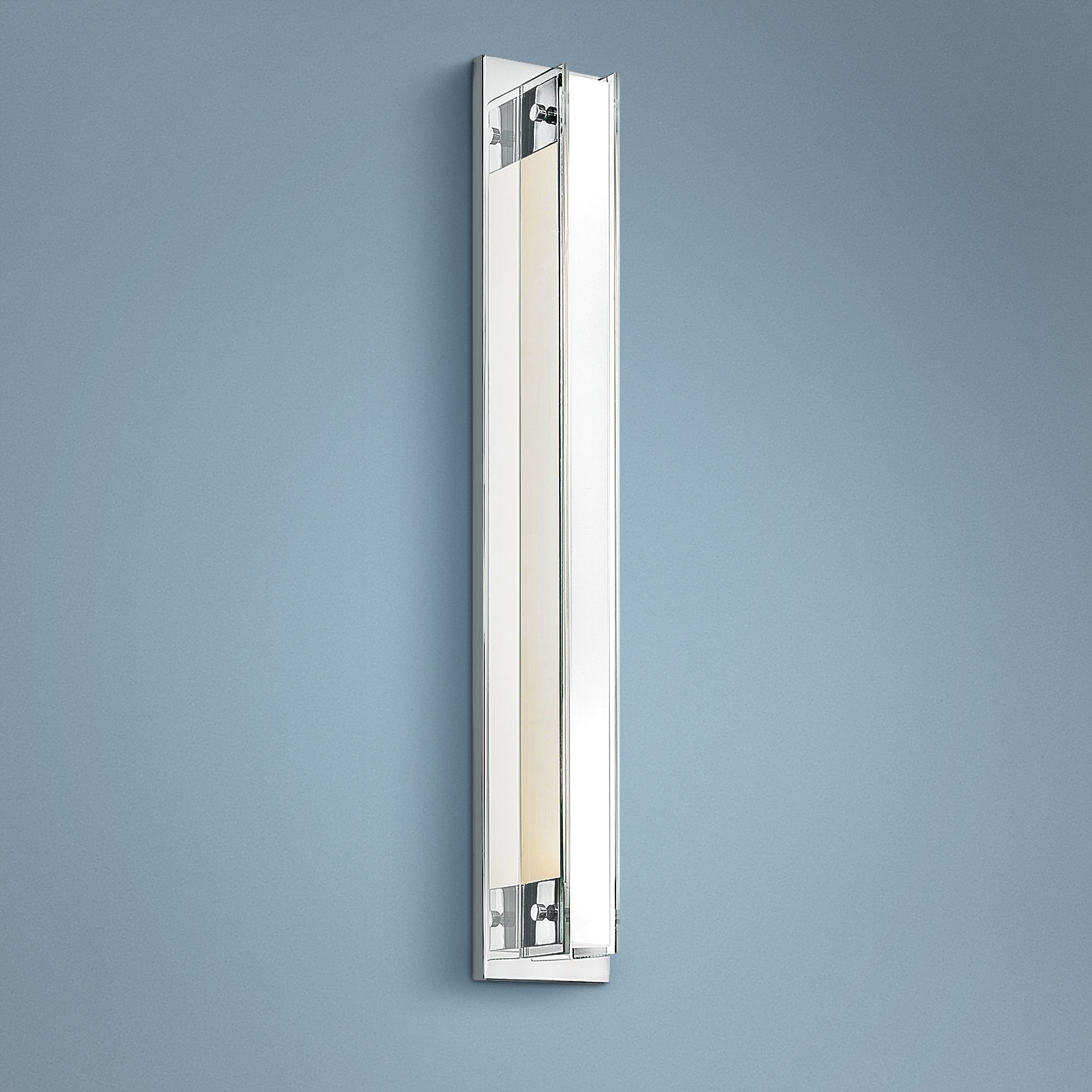 Sonneman Accanto 28 1/2"H Chrome Wall Sconce w/ Clear Glass