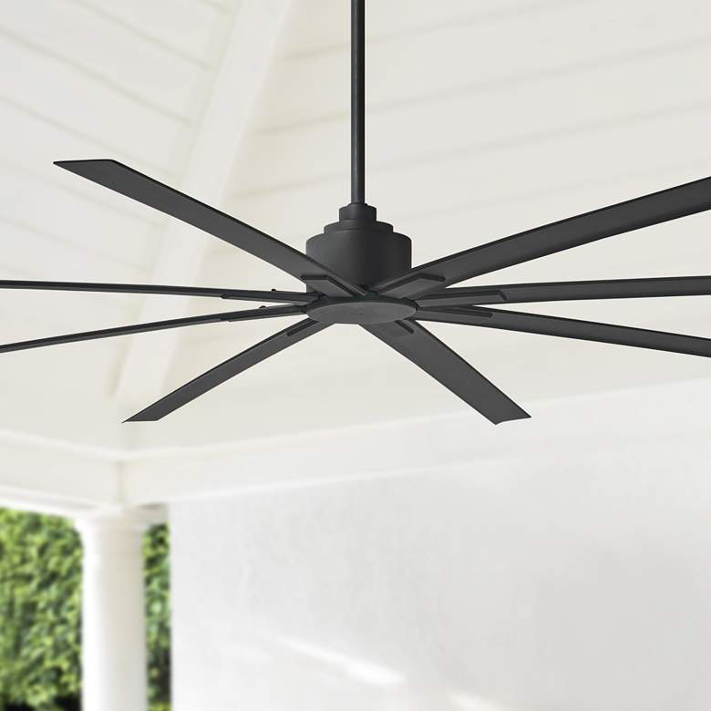 Image 1 84" Minka Aire Xtreme H2O Coal Wet Ceiling Fan with Remote Control