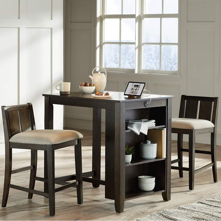 Madison Counter Height 36 W Usb Storage, What Height Chairs For 36 Table
