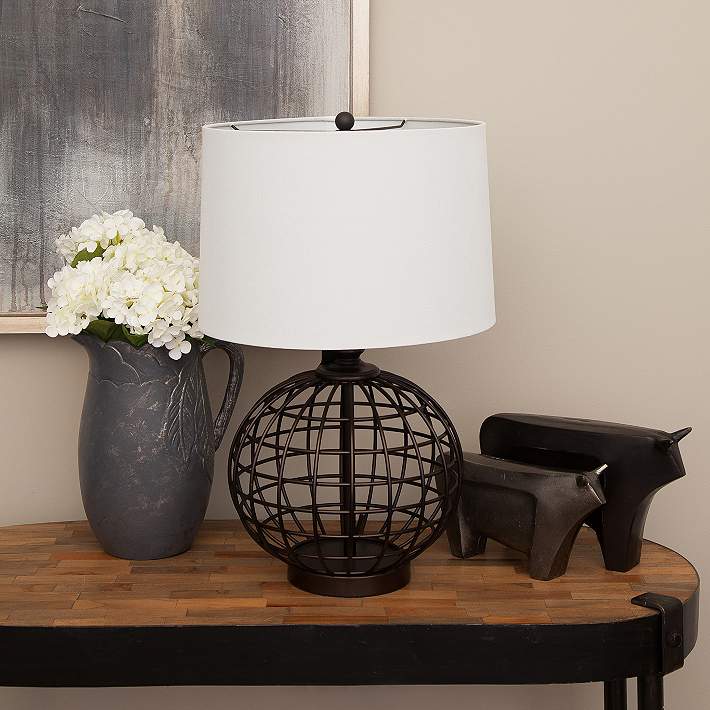 cage table lamp shade
