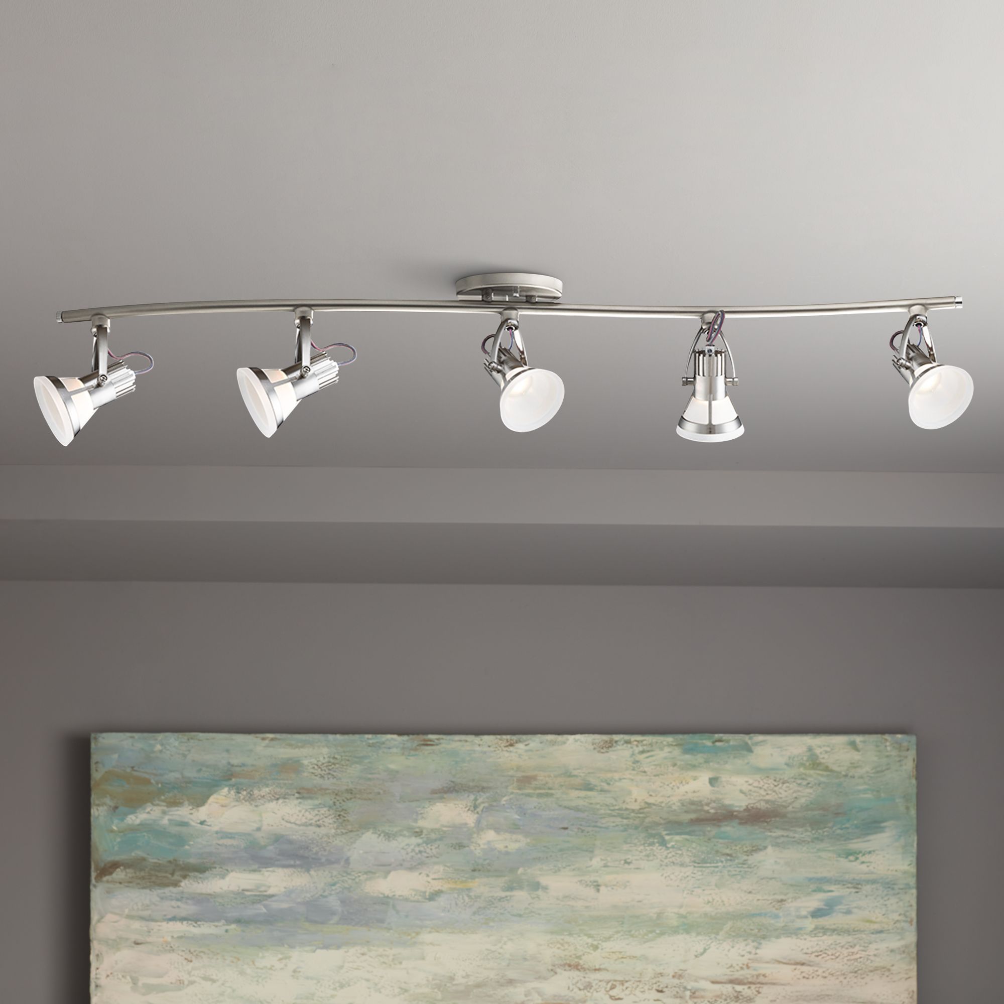 Eurofase 5-Light Satin Nickel 30 Watt LED Track Fixture