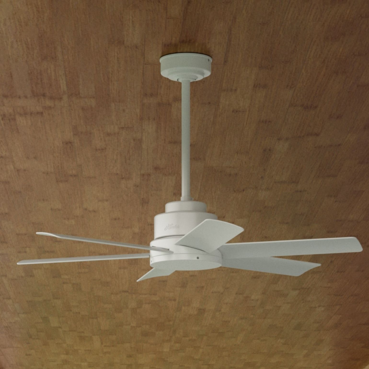 44" Hunter Kennicott Fresh White Damp Rated Ceiling Fan