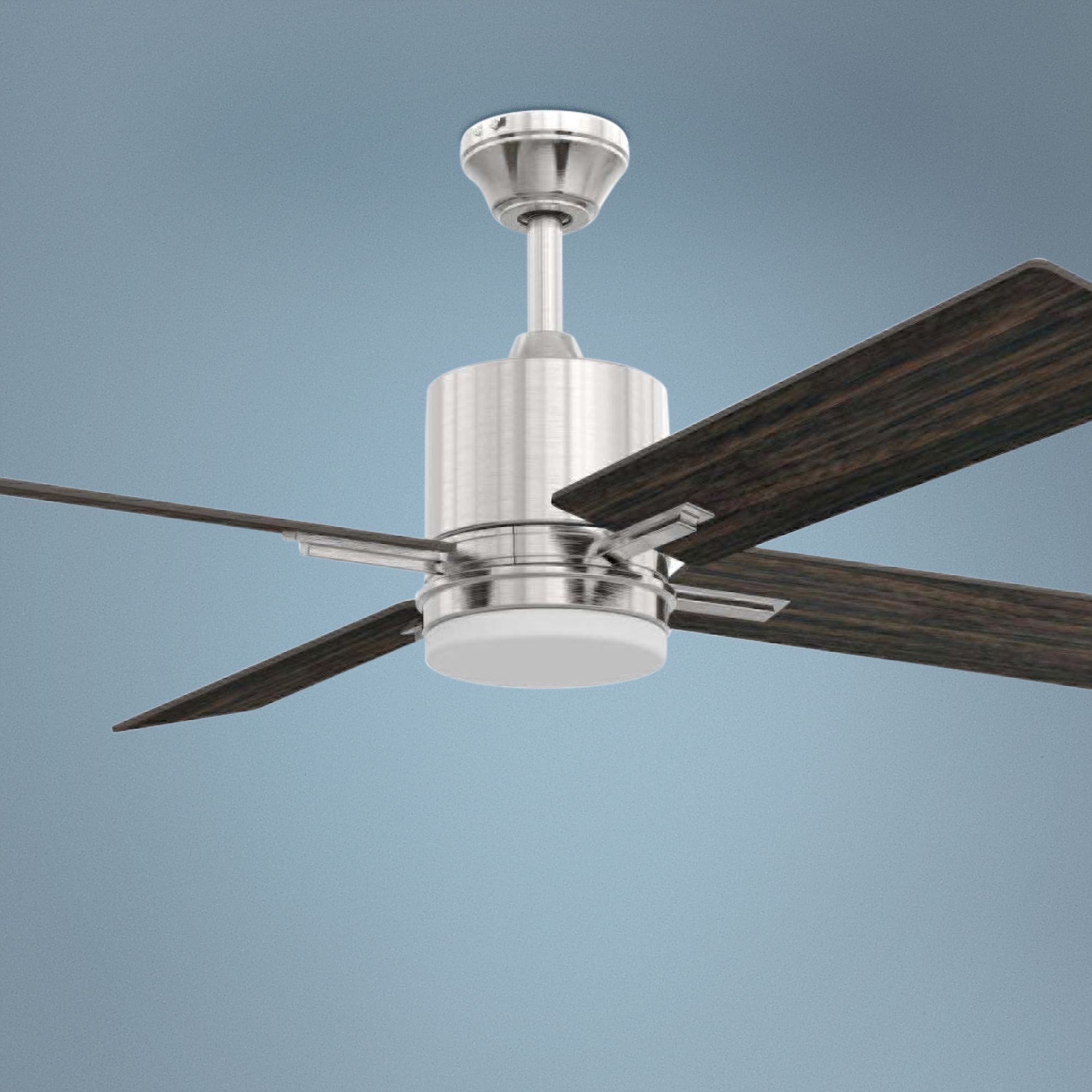 52" Craftmade Teana Brushed Polished Nickel LED Ceiling Fan