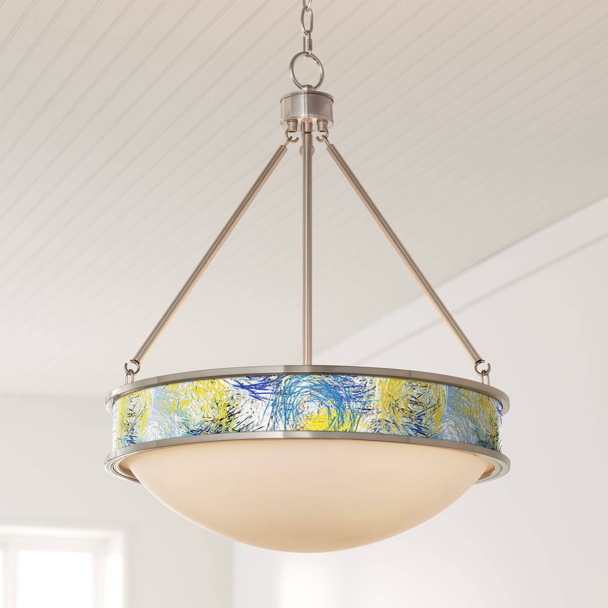 Starry Dawn 20 1/2" Wide Brushed Nickel Pendant Light