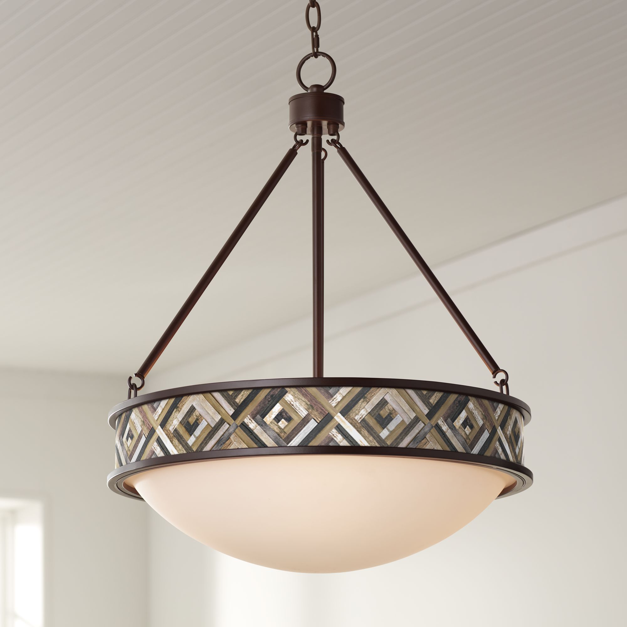 Woodwork Diamonds Lamont 20 1/2" Wide Bronze Pendant Light