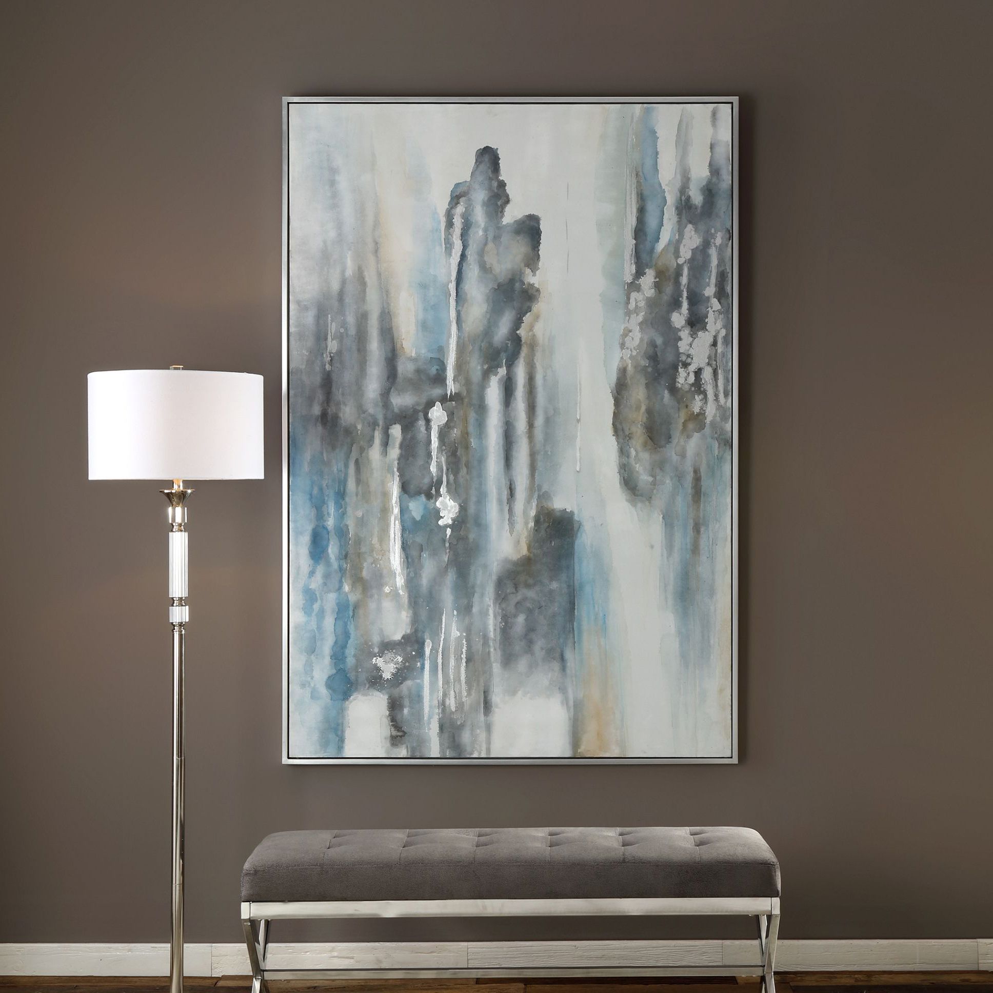 Uttermost Celebrate 73 3/4" High Abstract Framed Canvas Wall Art