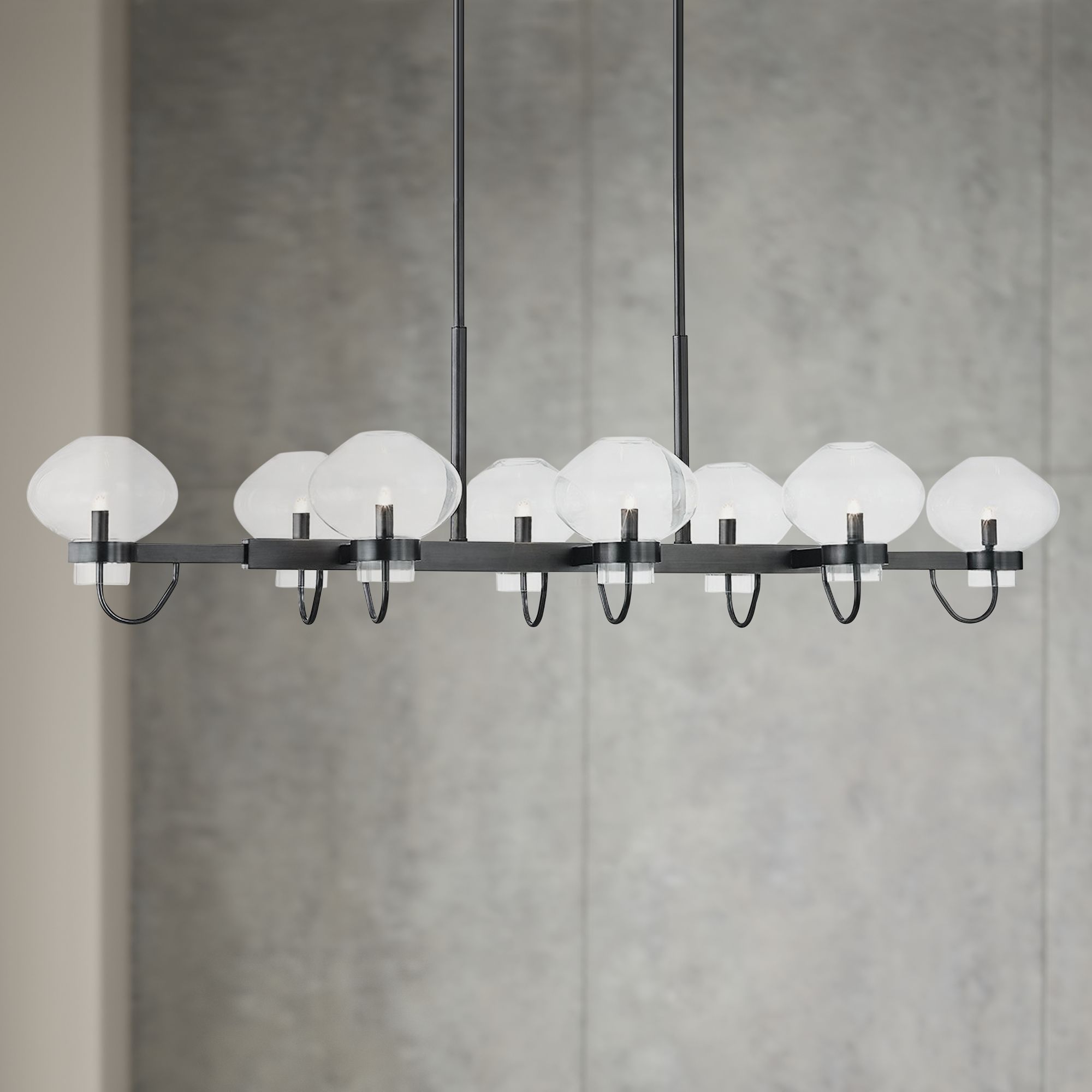 Mitzi Korey 57 1/2"W Old Bronze 8-Light Island Chandelier