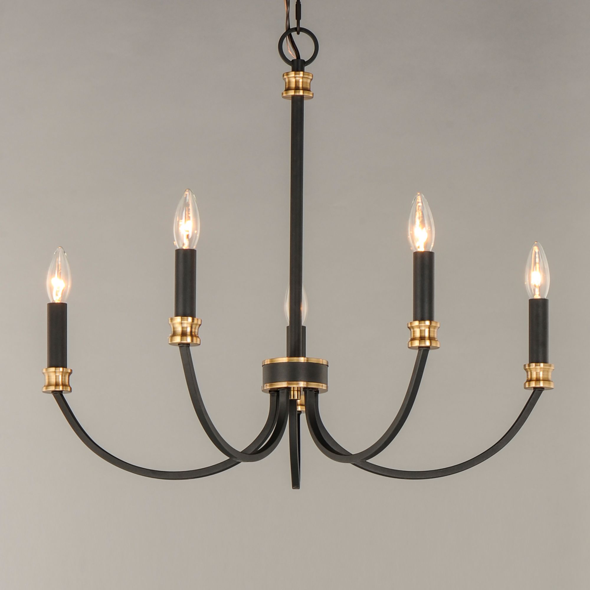Maxim Charlton 26" Wide Black 5-Light Chandelier