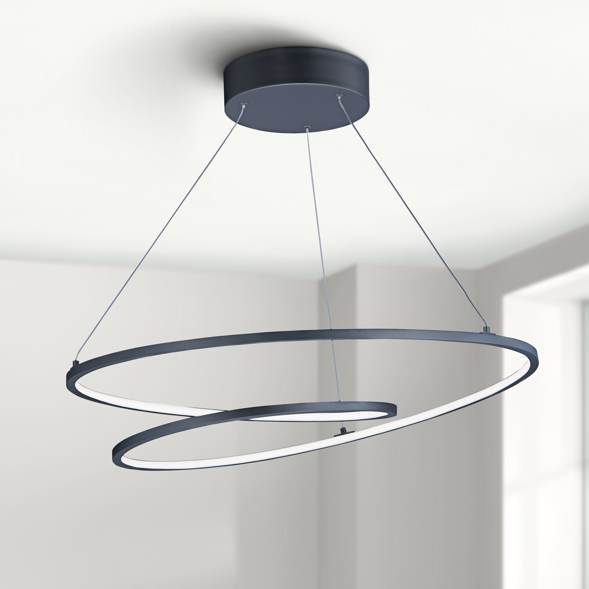 ET2 Cycle 24 1/2" Wide Black LED Pendant Light