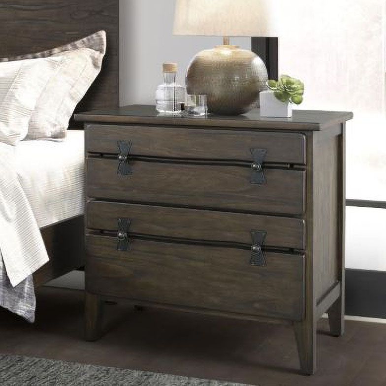 Big Sur 32" Wide Walnut 2-Drawer Accent Chest