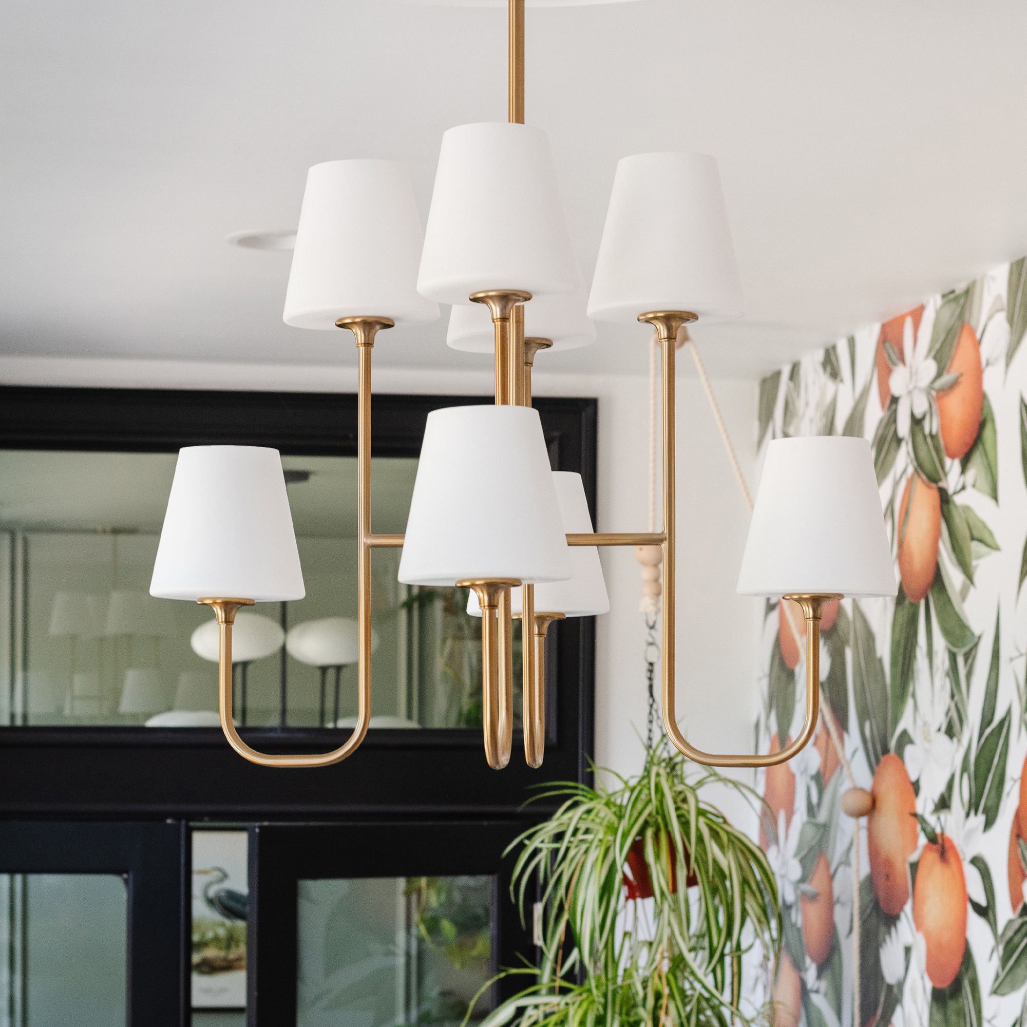 Crystorama Keenan 28" Wide Vibrant Gold 8-Light Chandelier