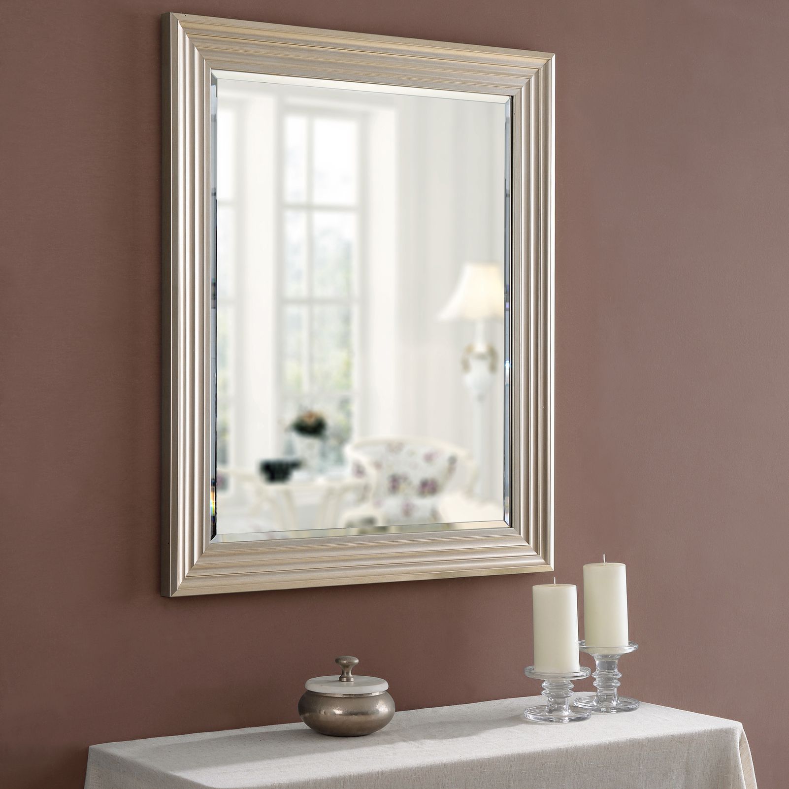 Kenroy Home Lyonesse Champagne 30" x 36" Wall Mirror