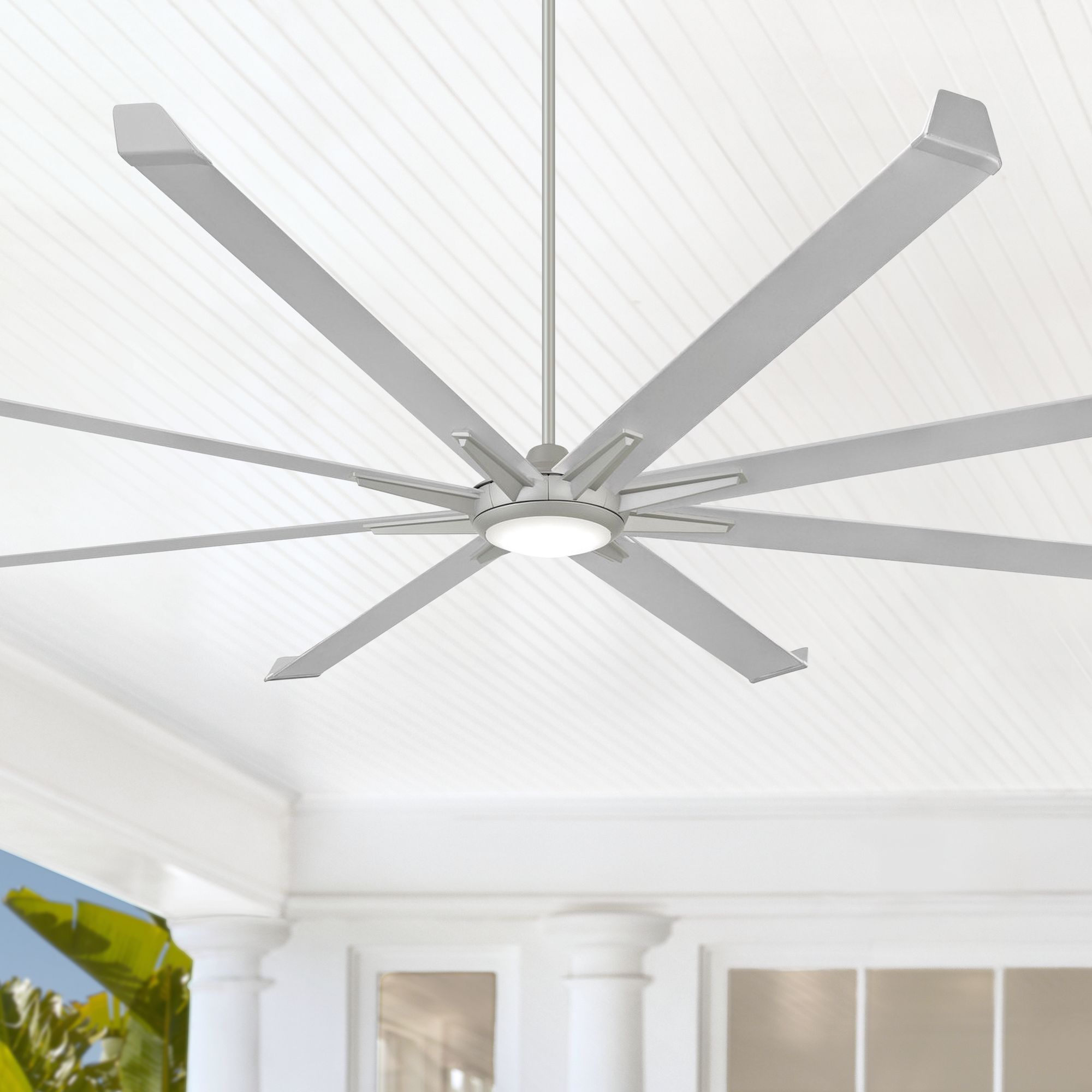 110" Minka Aire Geant Aluminum Outdoor LED Ceiling Fan