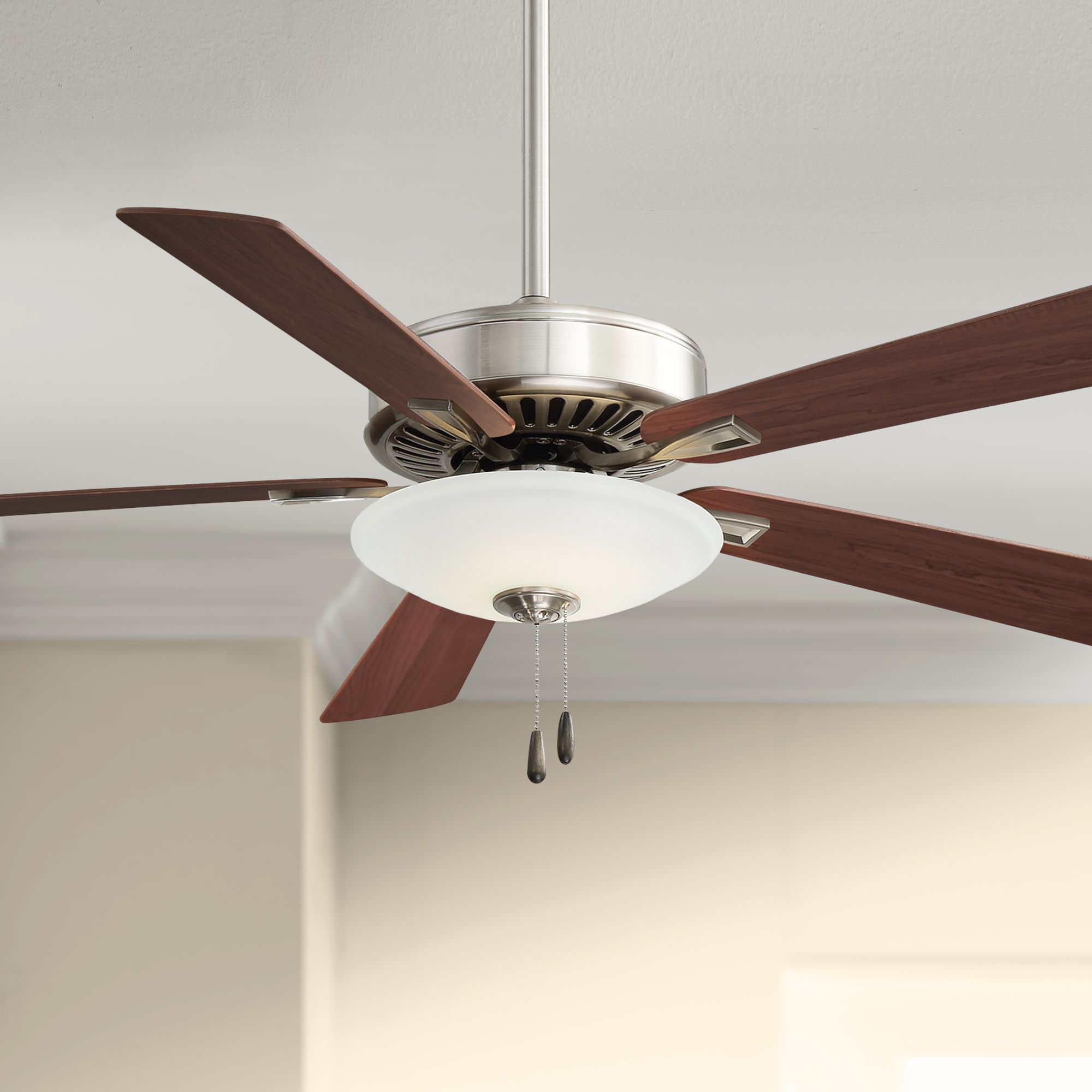 52" Contractor Uni-Pack Nickel - Maple LED Ceiling Fan