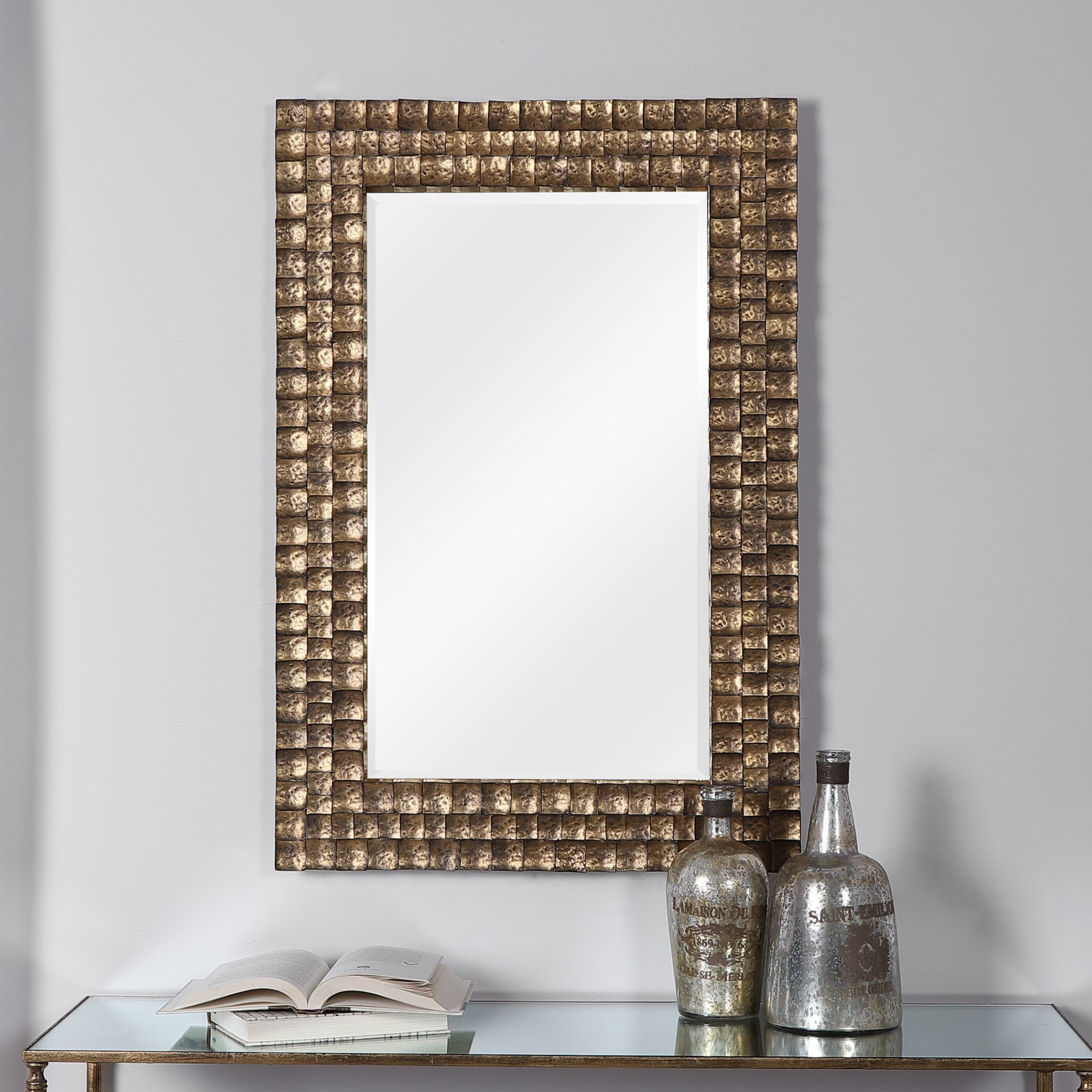 Uttermost Ramya Antique Gold 24 1/4" x 36" Wall Mirror 83T36 Lamps