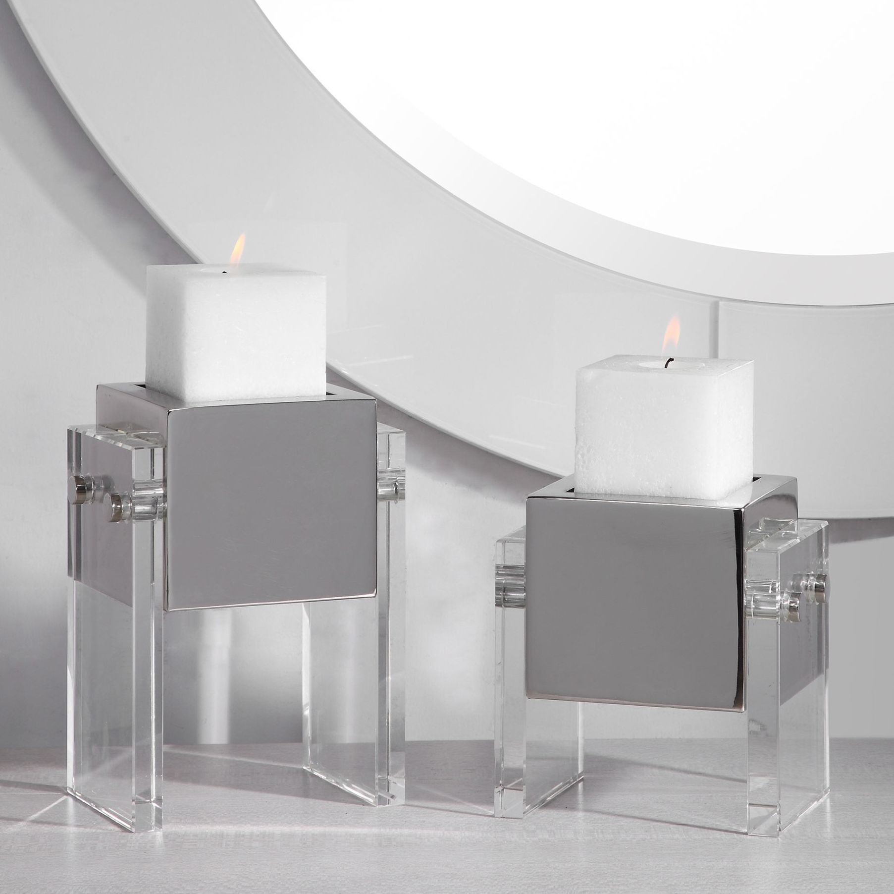 modern pillar candle holders