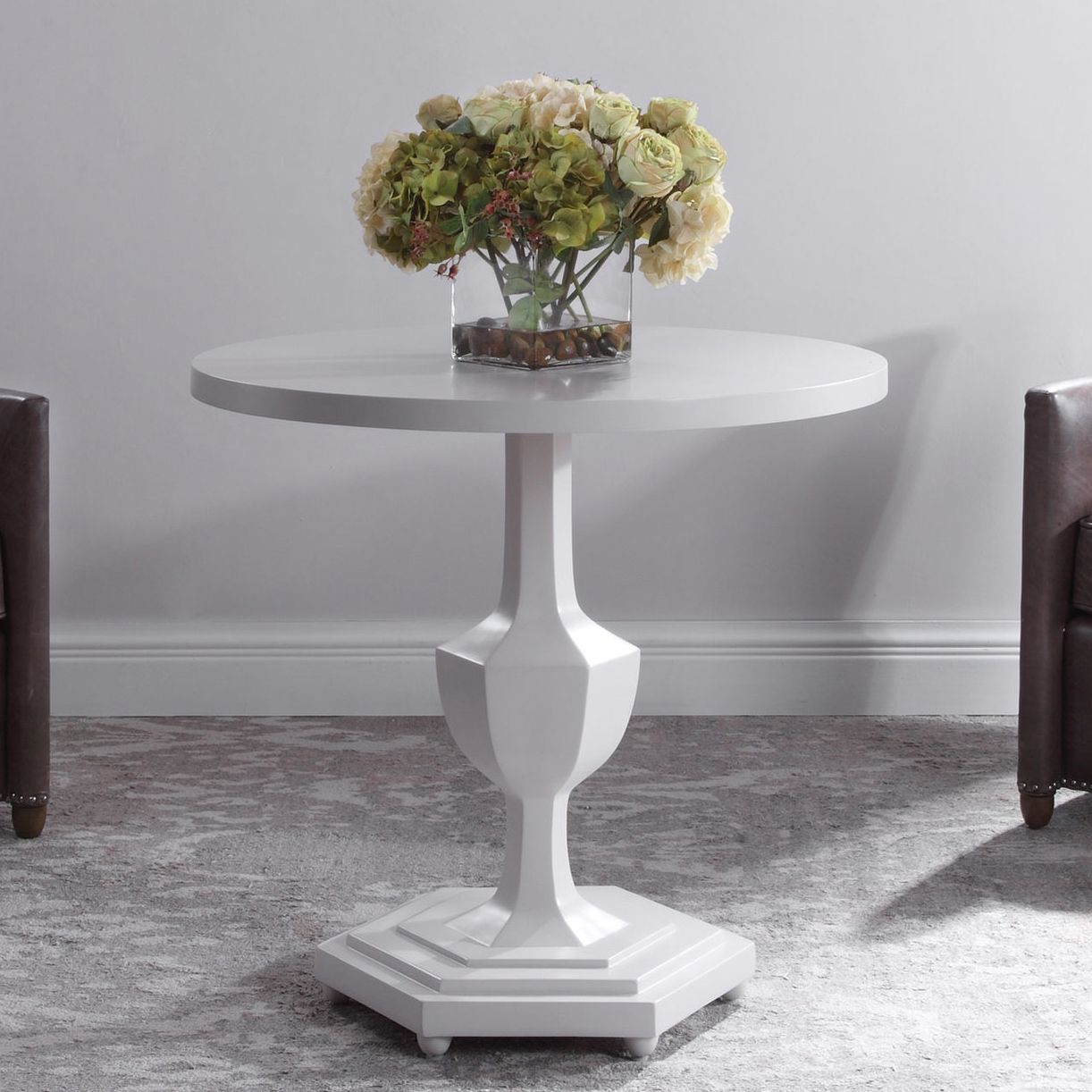 Uttermost Kabarda 32" Wide Gloss White Foyer Table