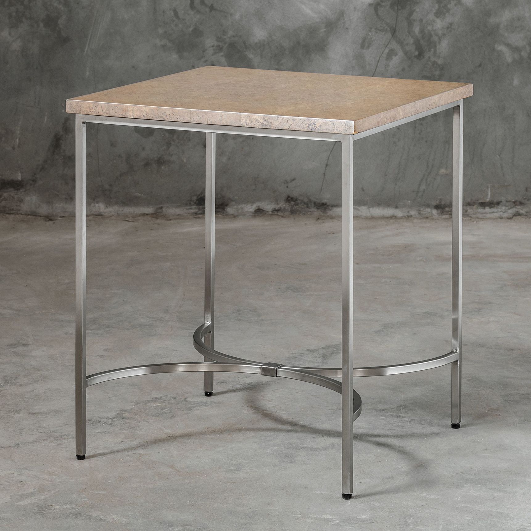 Uttermost Drummond 26" Wide Natural Oak Burl Side Table