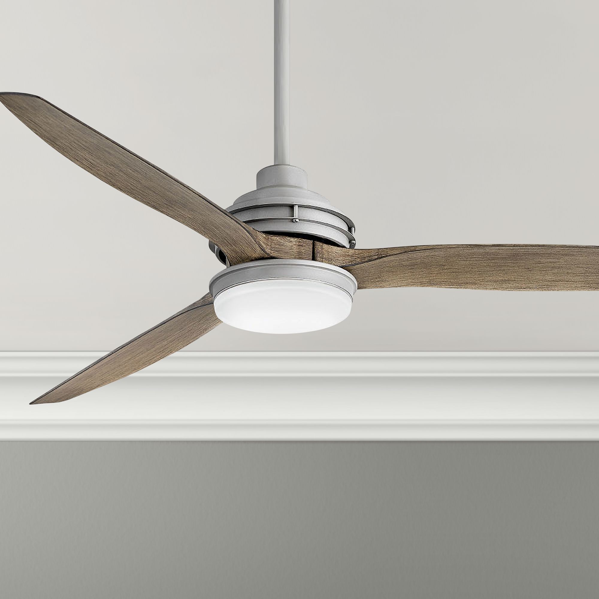 60" Hinkley Artiste Graphite LED WetRated Ceiling Fan 84H28 Lamps Plus