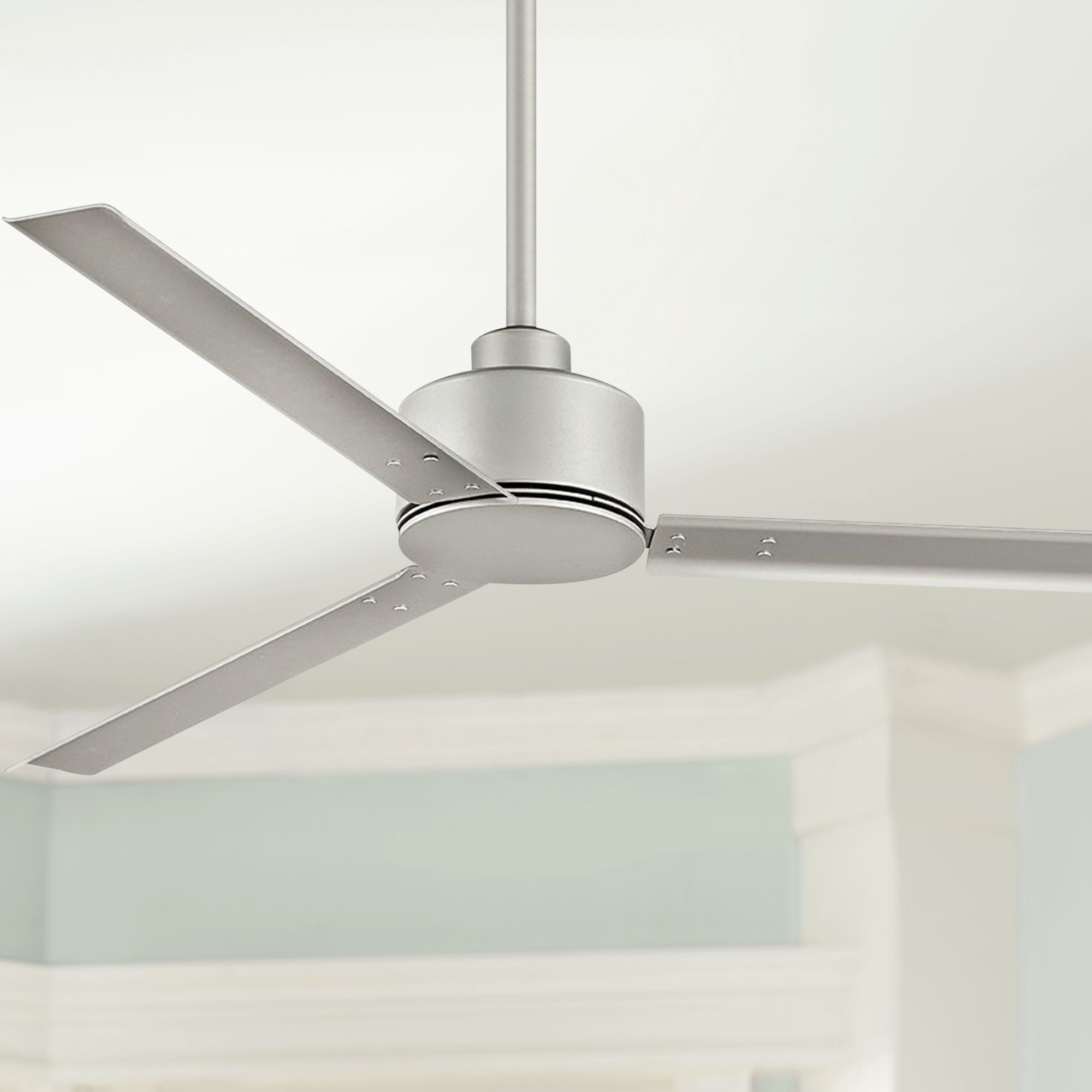 56" Hinkley Indy Brushed Nickel Wet Ceiling Fan