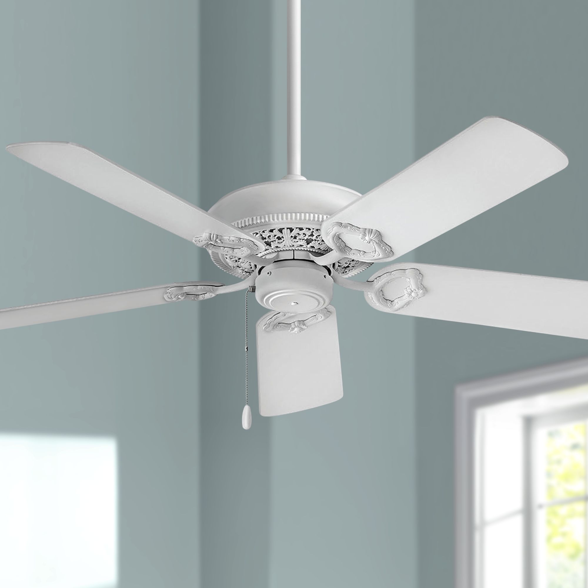 52" Hinkley Lafayette Chalk White Ceiling Fan