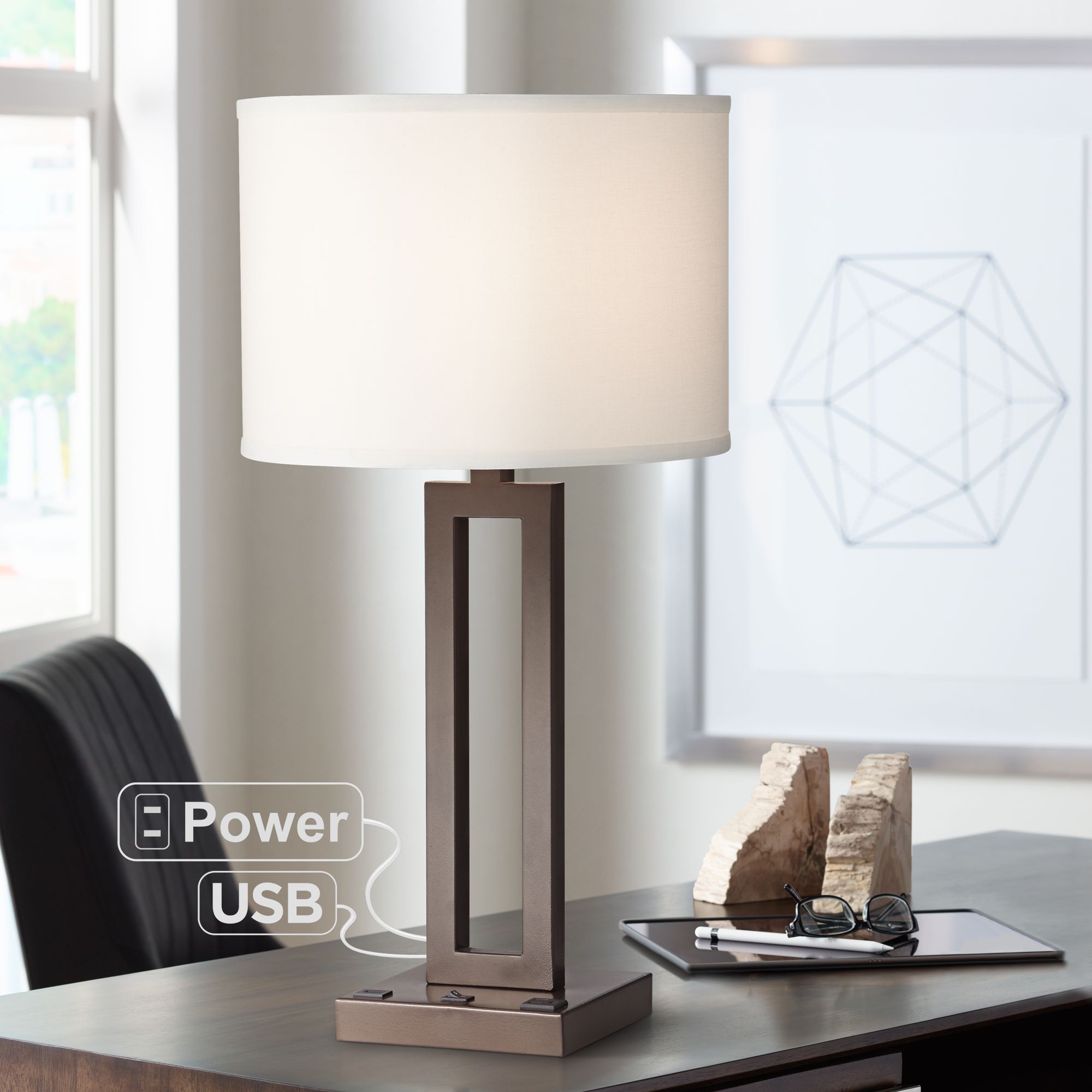 modern bronze table lamp