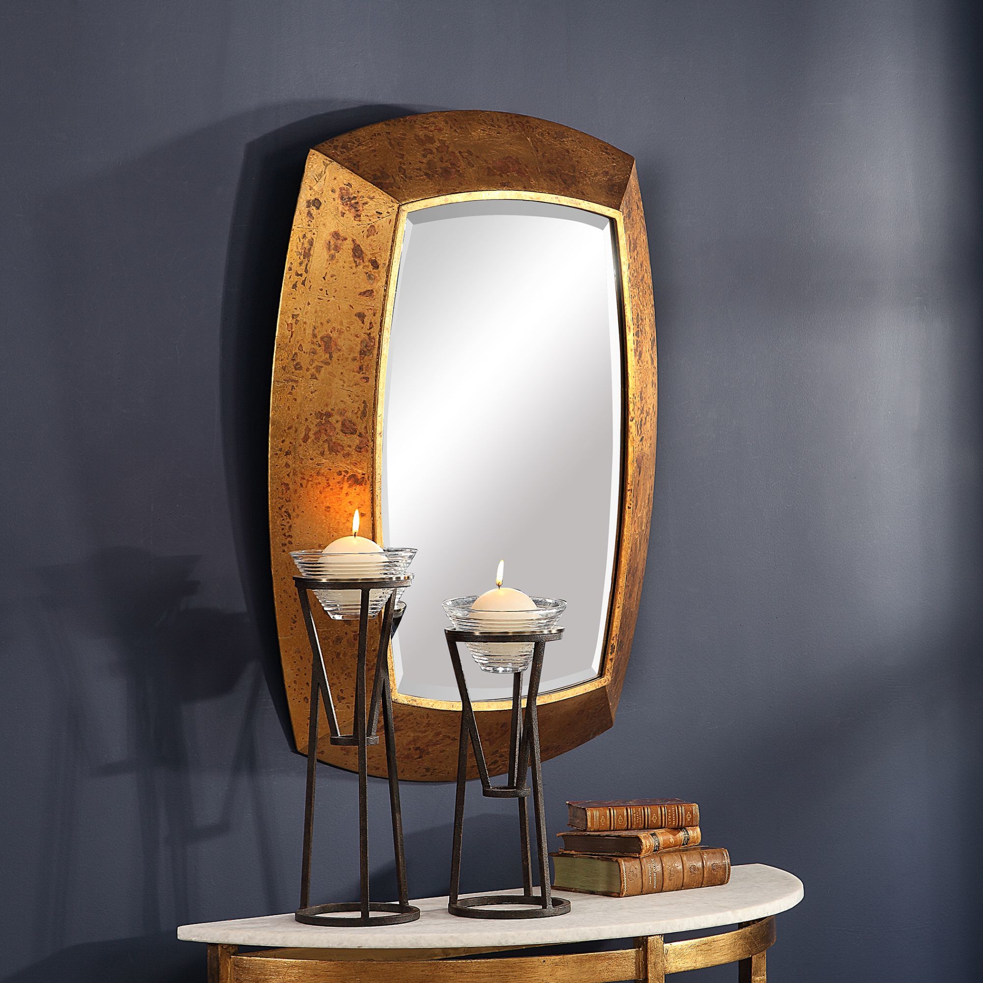 Uttermost Syrah Antique Gold 27 3/4" x 37 Wall Mirror