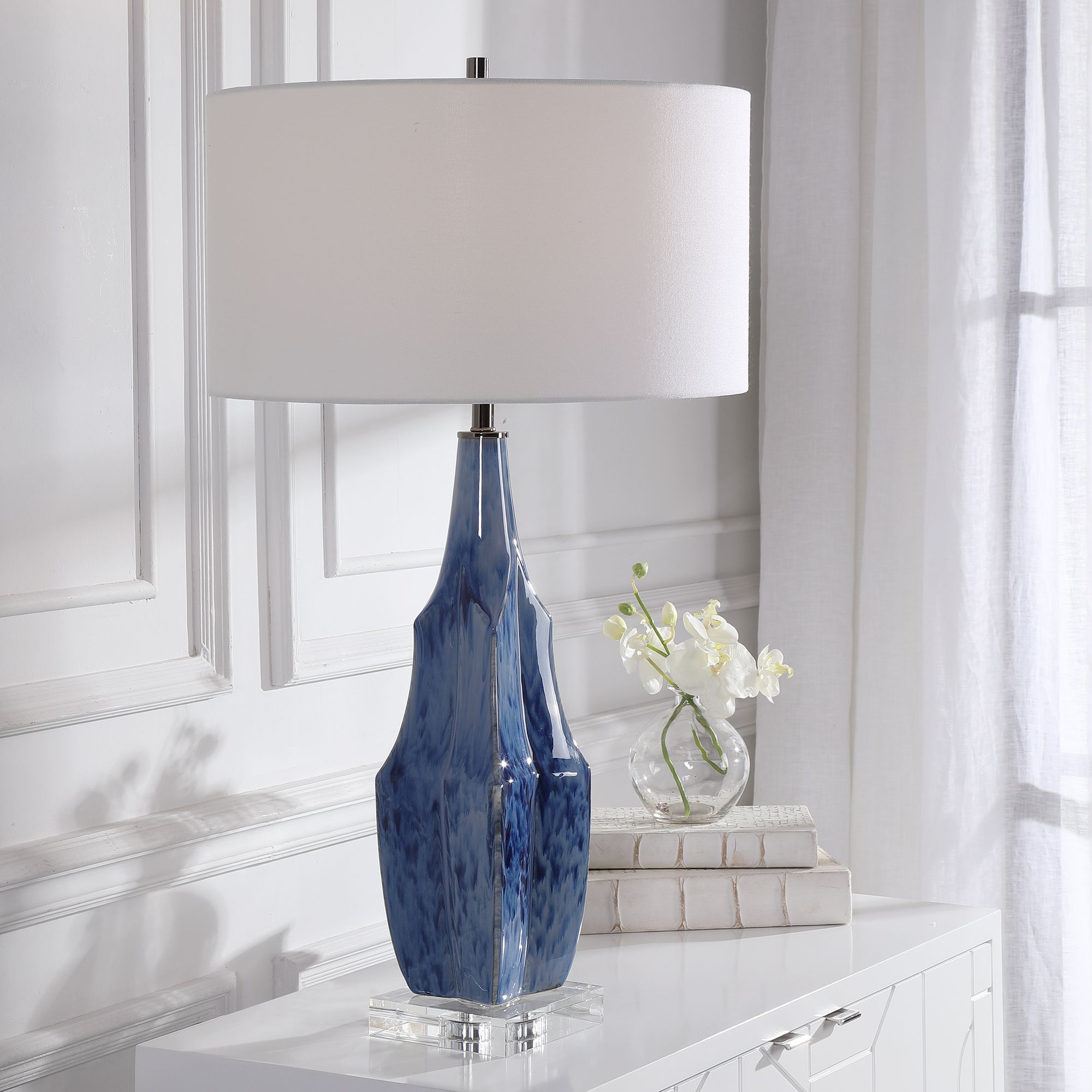 blue bedroom lamp