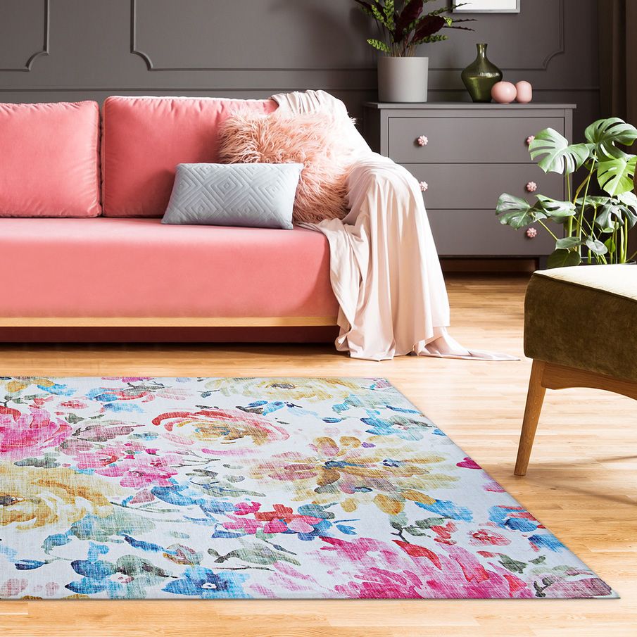 Caledonia Eden Magenta Haze Indoor Area Rug