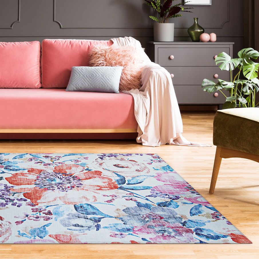 Caledonia Arcadia Peony Multi-Color Indoor Area Rug