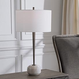 Table Lamps, Uttermost Bones Stone Ivory Table Lamp