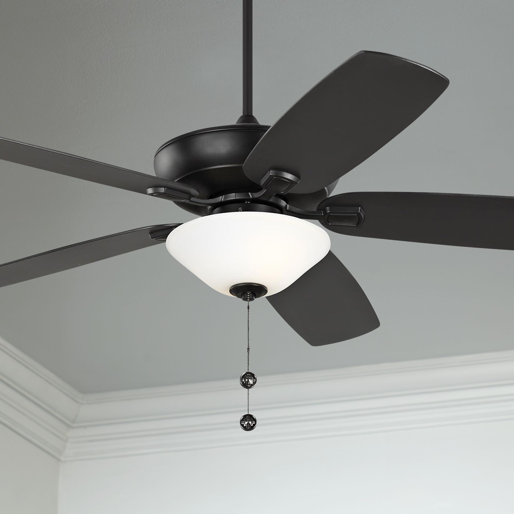 60" Colony Super Max Plus Black Damp Rated LED Ceiling Fan