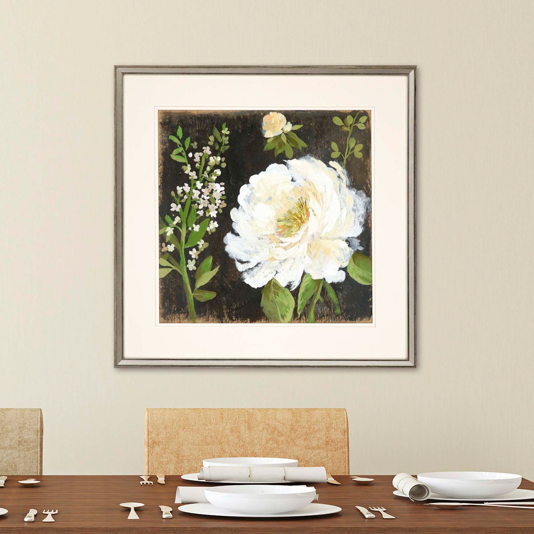 Fruit of the Flower II 34" Square Framed Giclee Wall Art