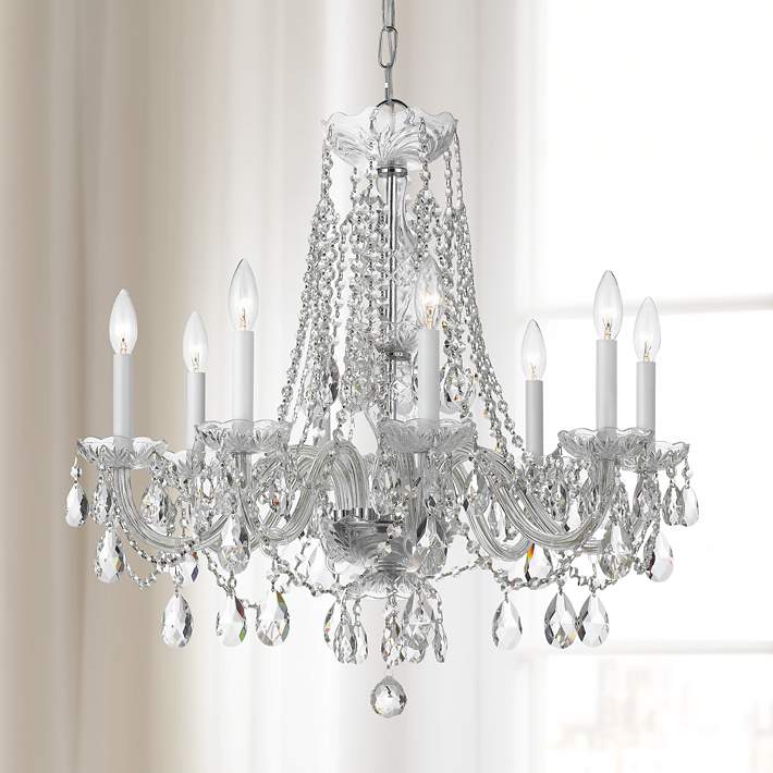 Traditional Crystal 26 W Polished, Lamps Plus Chandeliers Transitional
