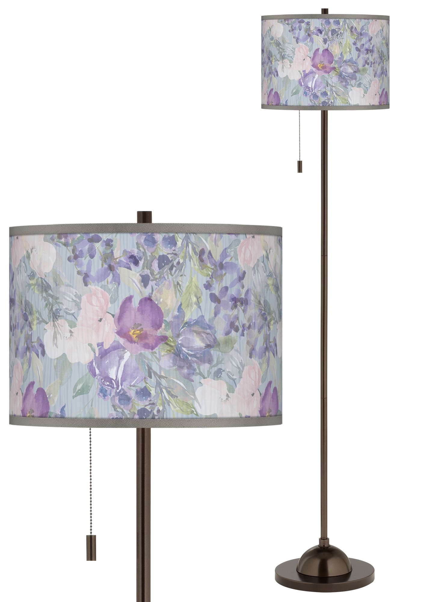 lilac floor lamp
