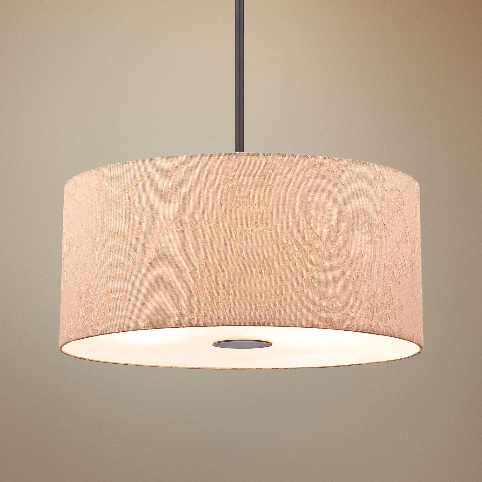 George Kovacs Kimono 18" Wide Bronze 3-Light Pendant