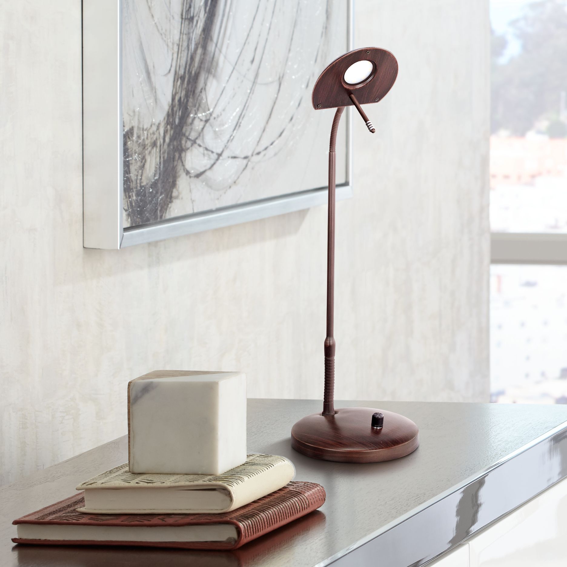Oaklen Oil Rubbed Bronze Adjustable LED Desk Lamp