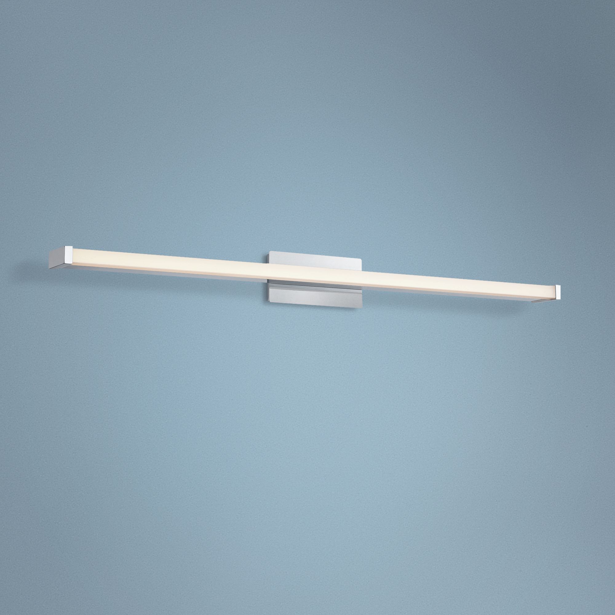 Platinum Promenade 37"W Polished Chrome LED Bath Light