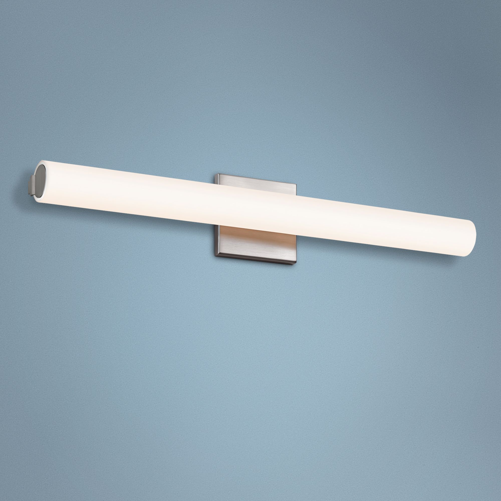 Sonneman Tubo Slim 24" Wide Satin Nickel LED Bath Light