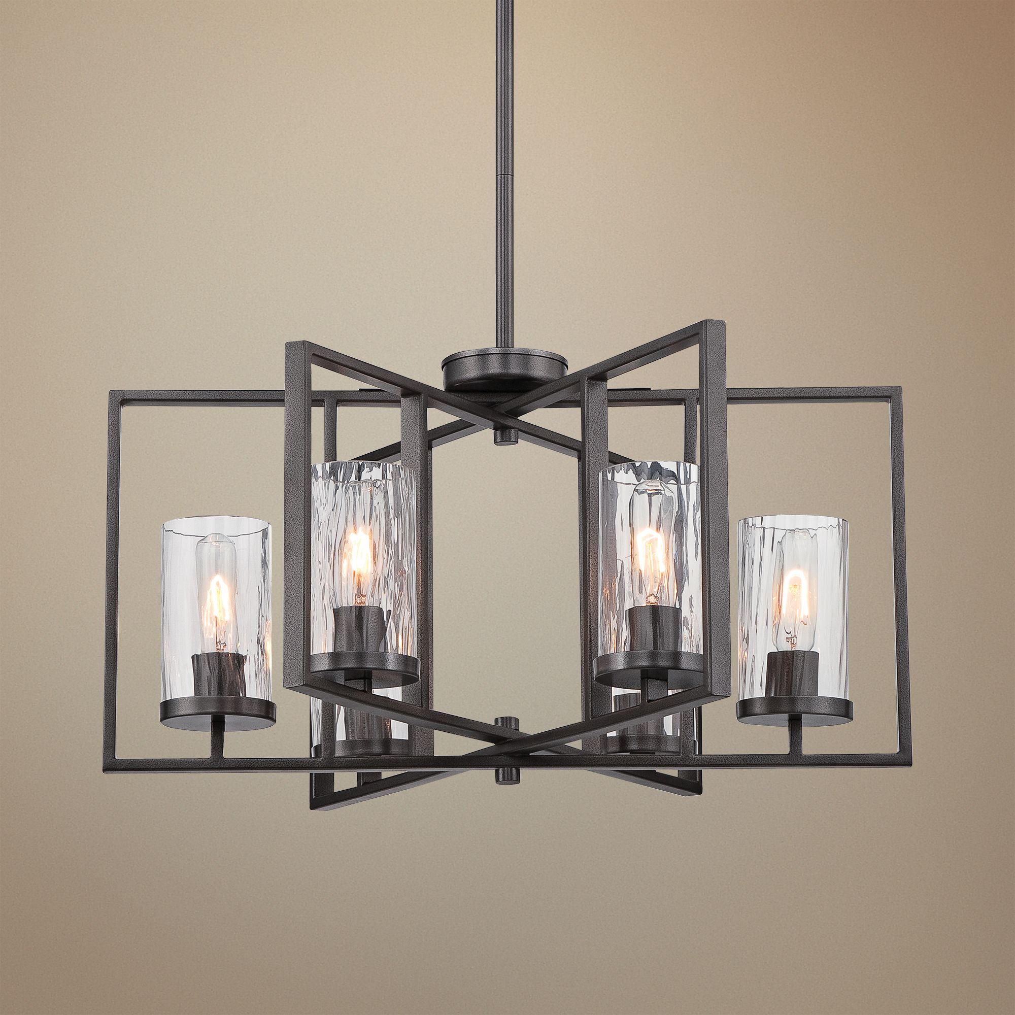Elements Charcoal 6-Light Chandelier