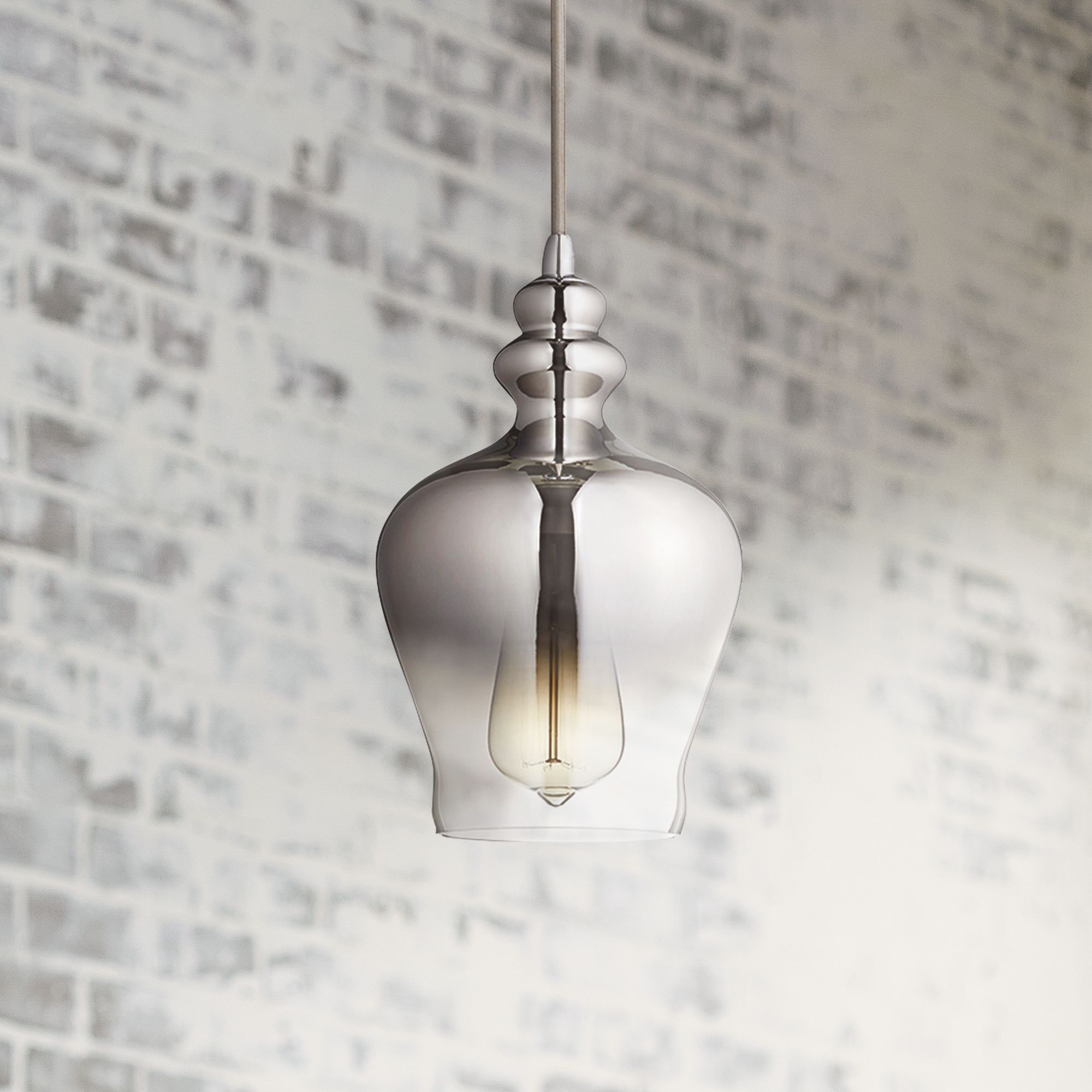 Calosta 6 1/2" Wide Chrome Mini Pendant