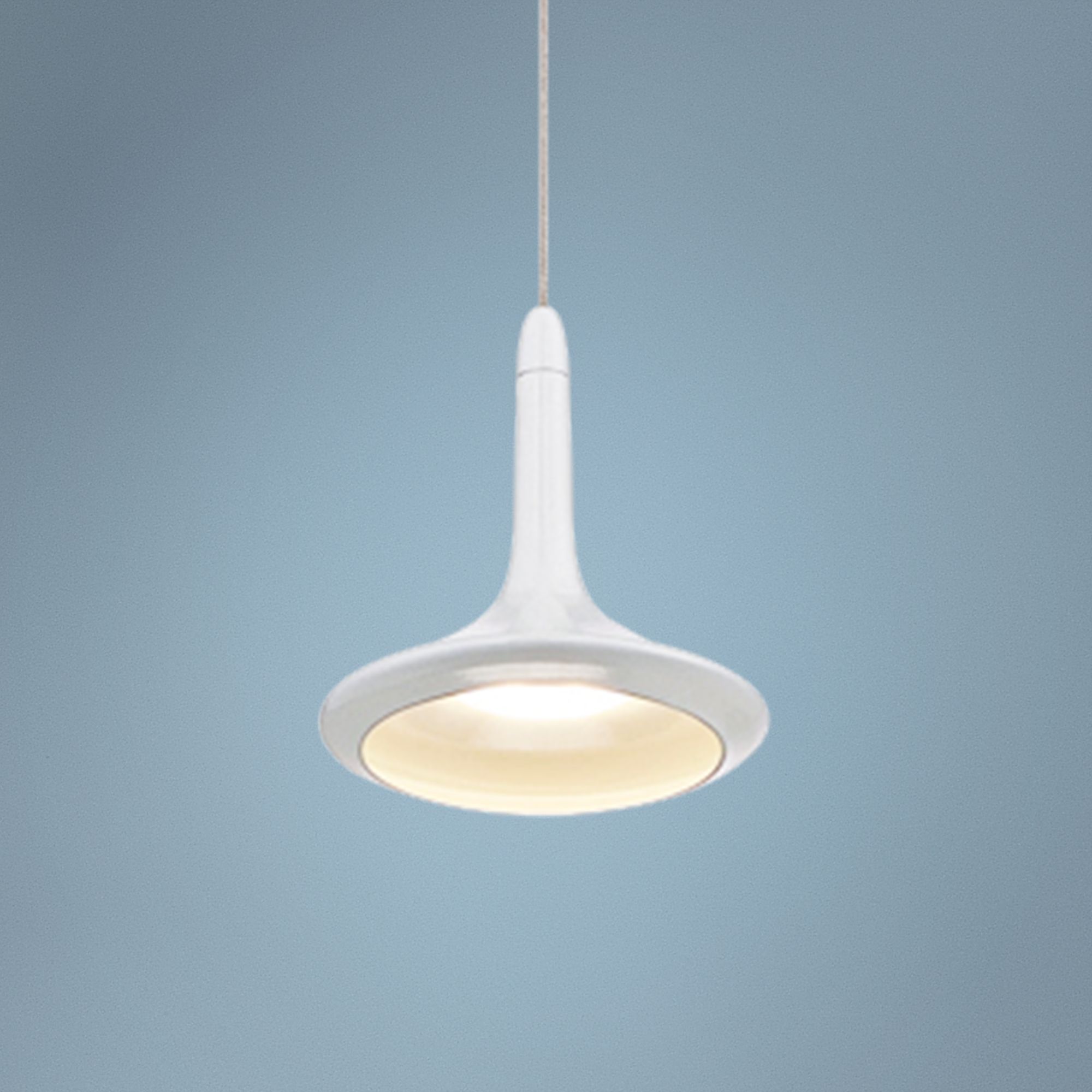 Eurofase Knoll 4 3/4" Wide White LED Mini Pendant Light