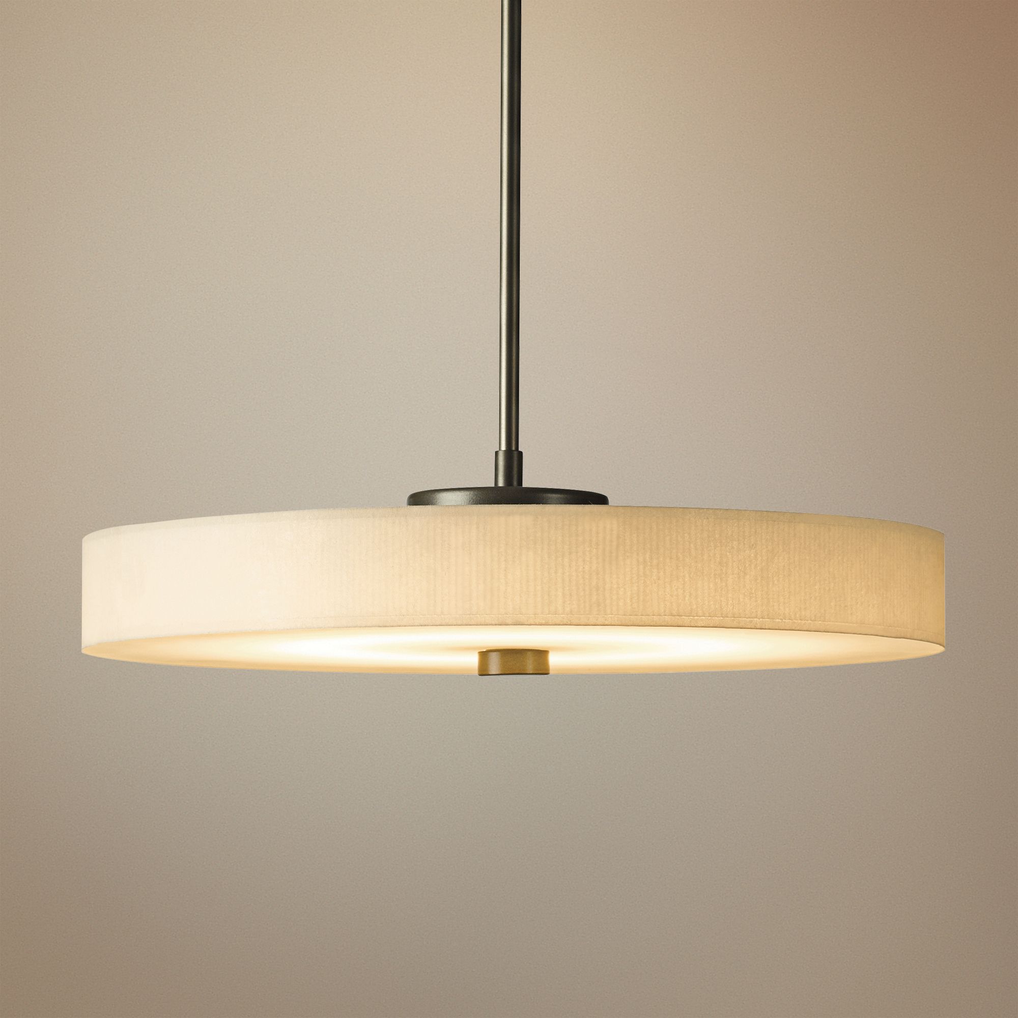 Disq 15"W Burnished Steel LED Pendant Light