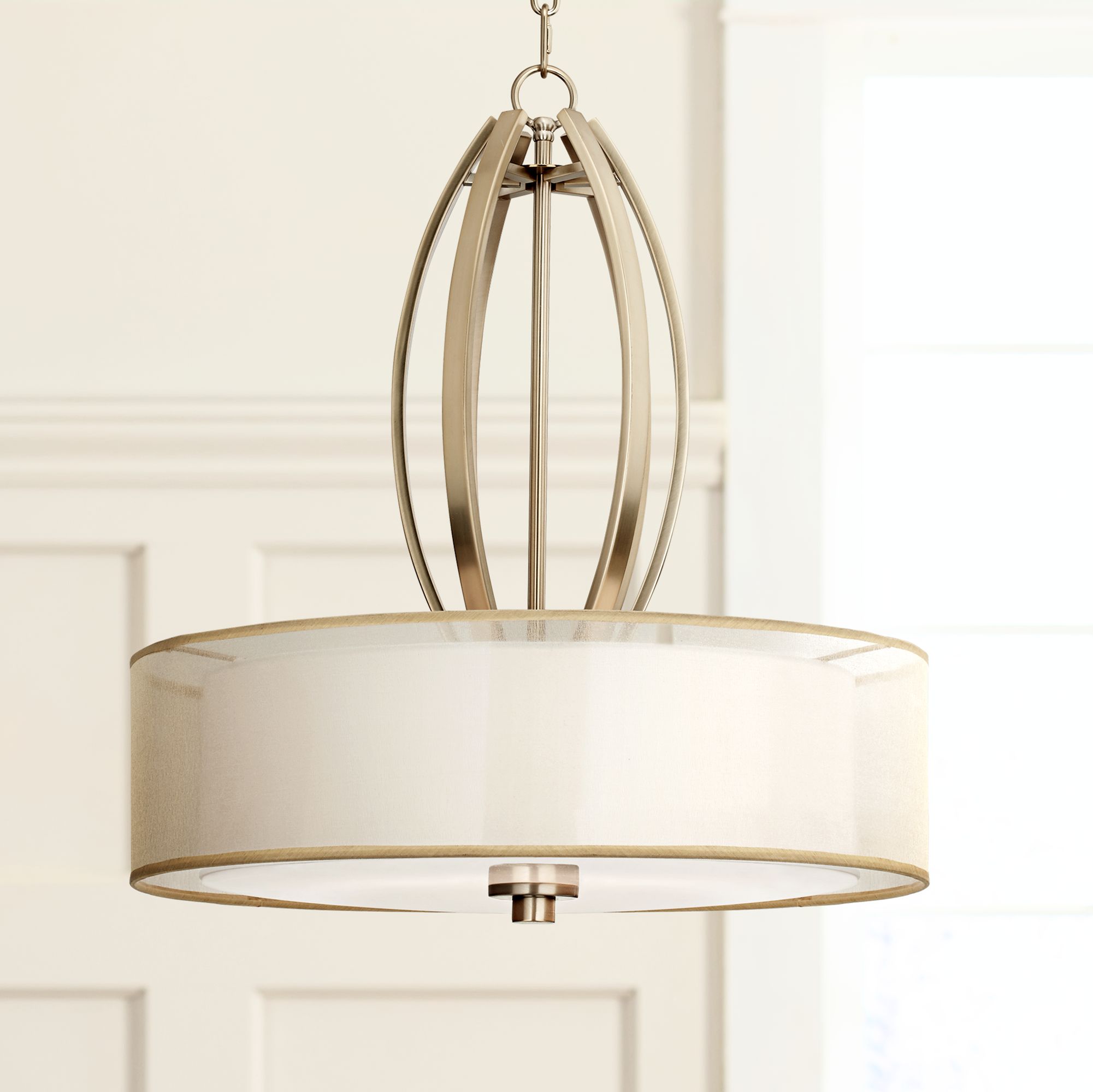 Possini Euro Alecia 22 1/2" Wide French Gold Pendant Light
