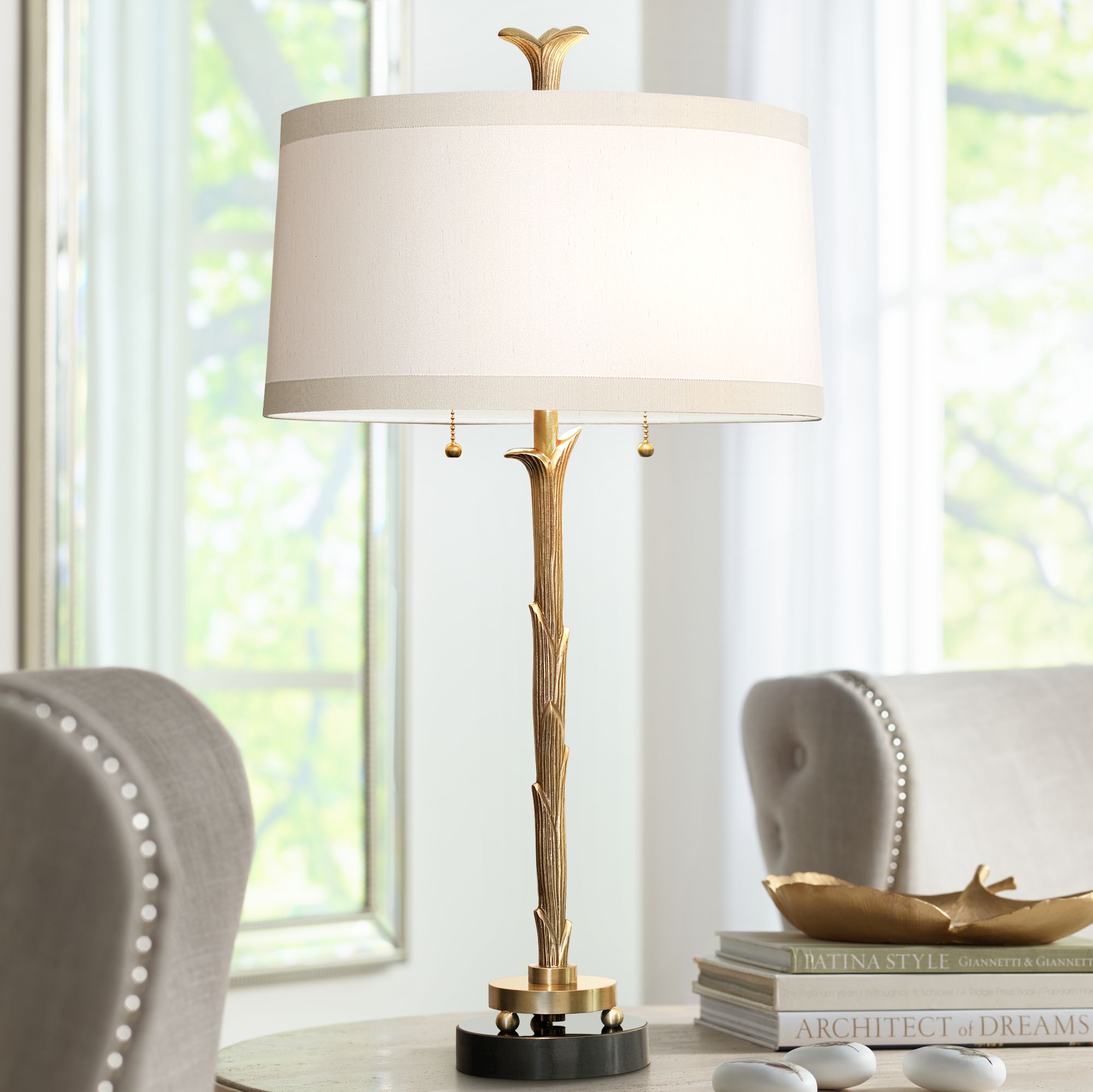 brass table lamps for living room