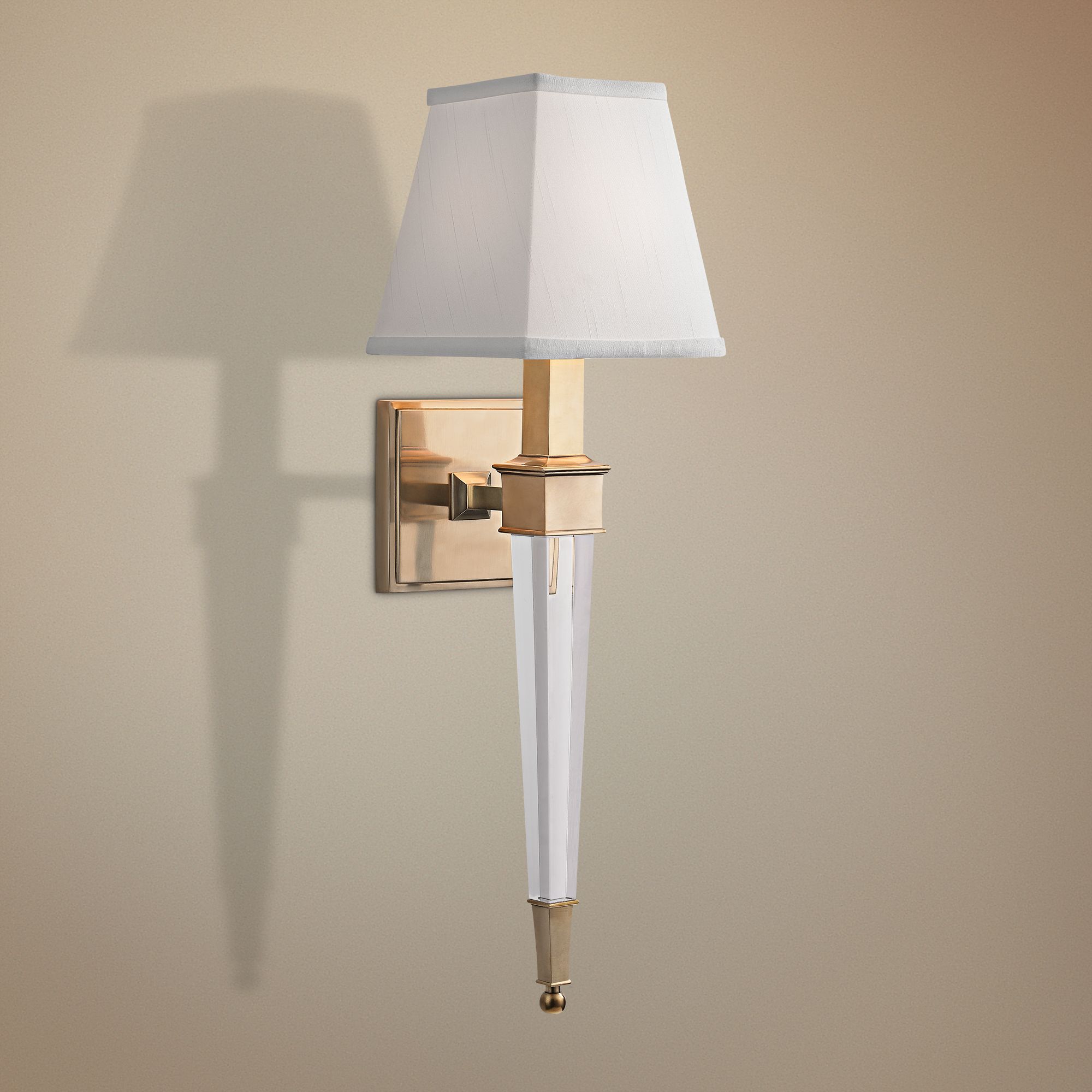 Hudson Valley Ruskin 20 1/2" High Aged Brass Wall Sconce